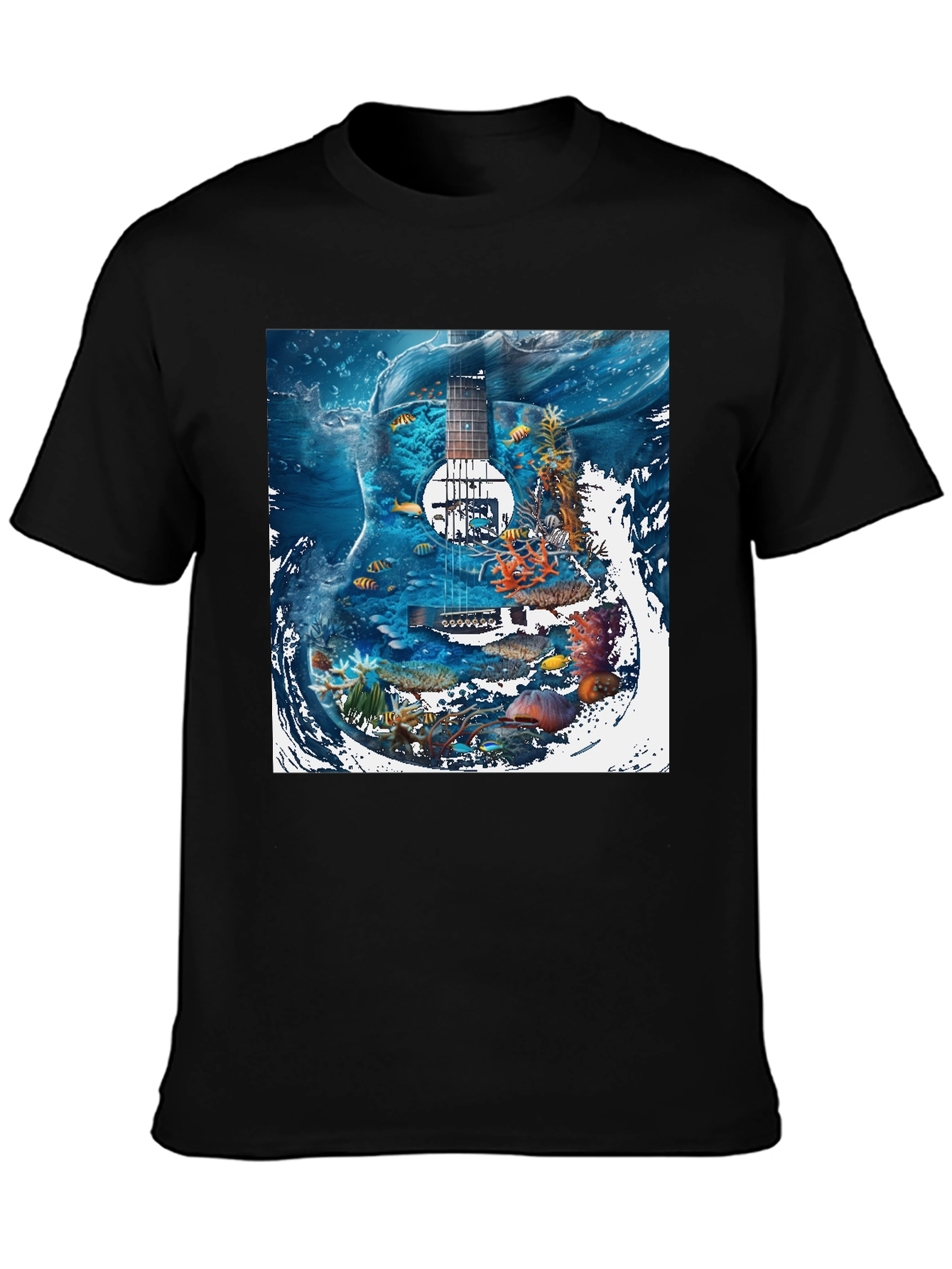 Underwater Guitar Graphic T-Shirt