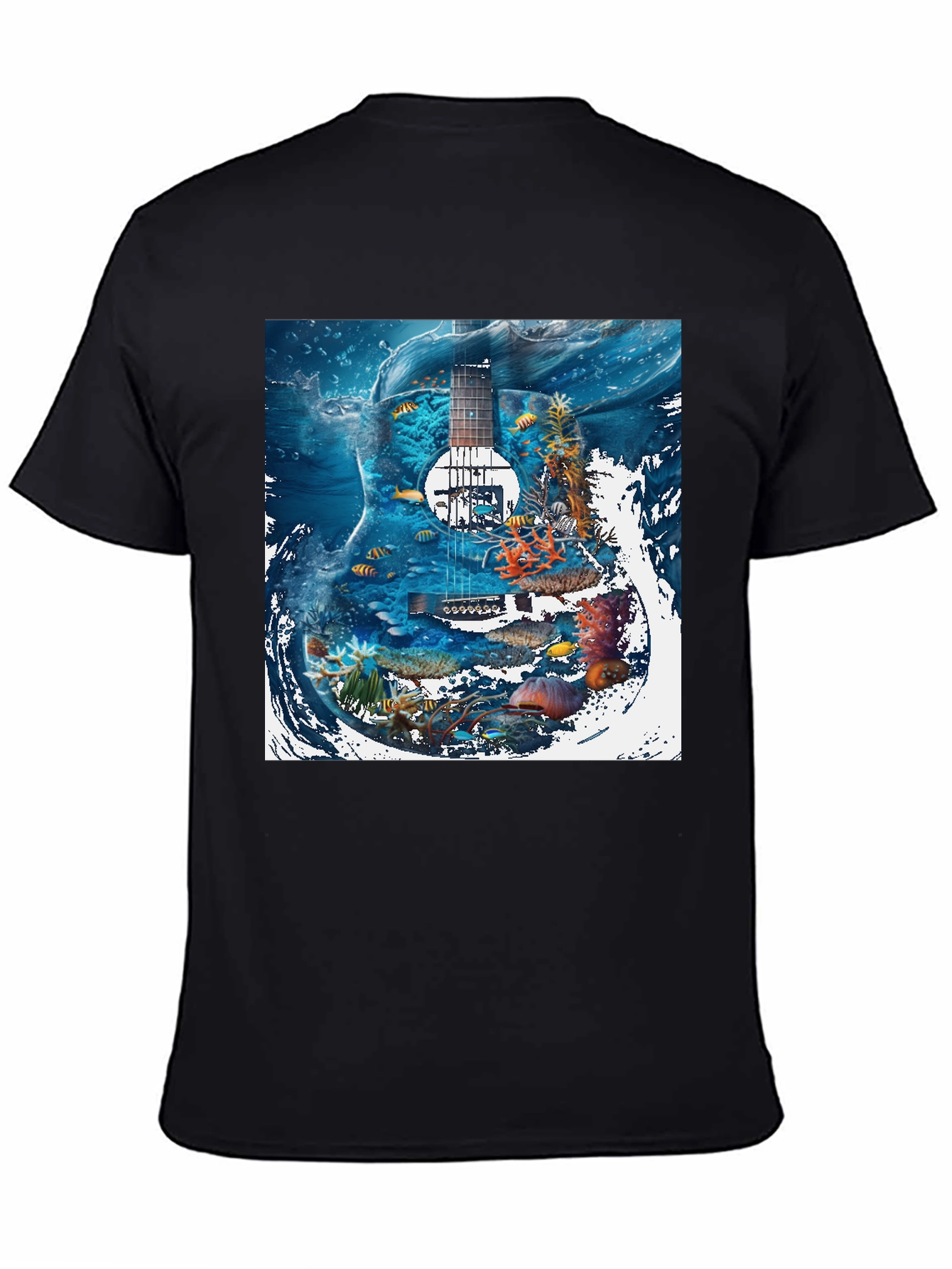 Underwater Guitar Graphic T-Shirt
