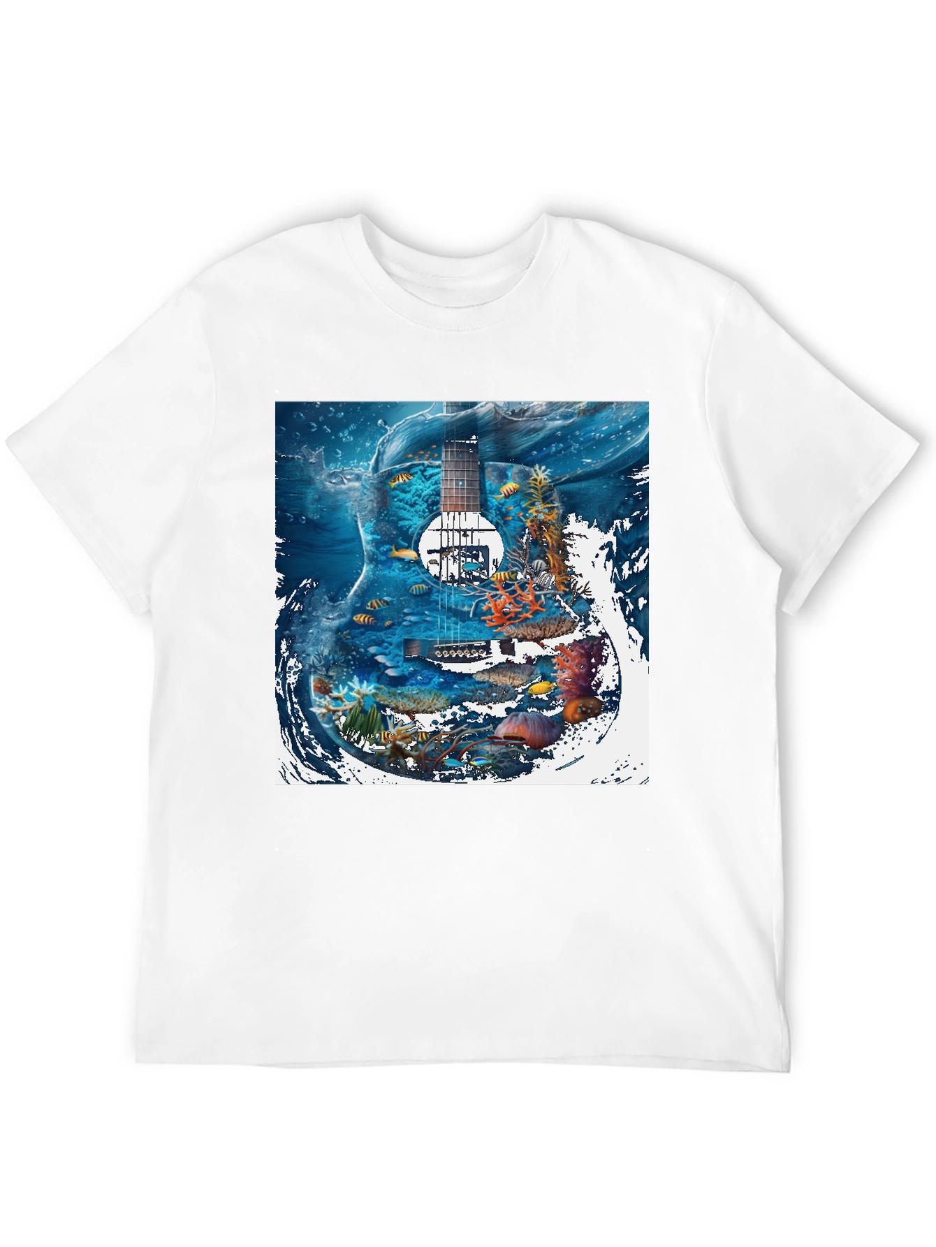 Underwater Guitar Graphic T-Shirt