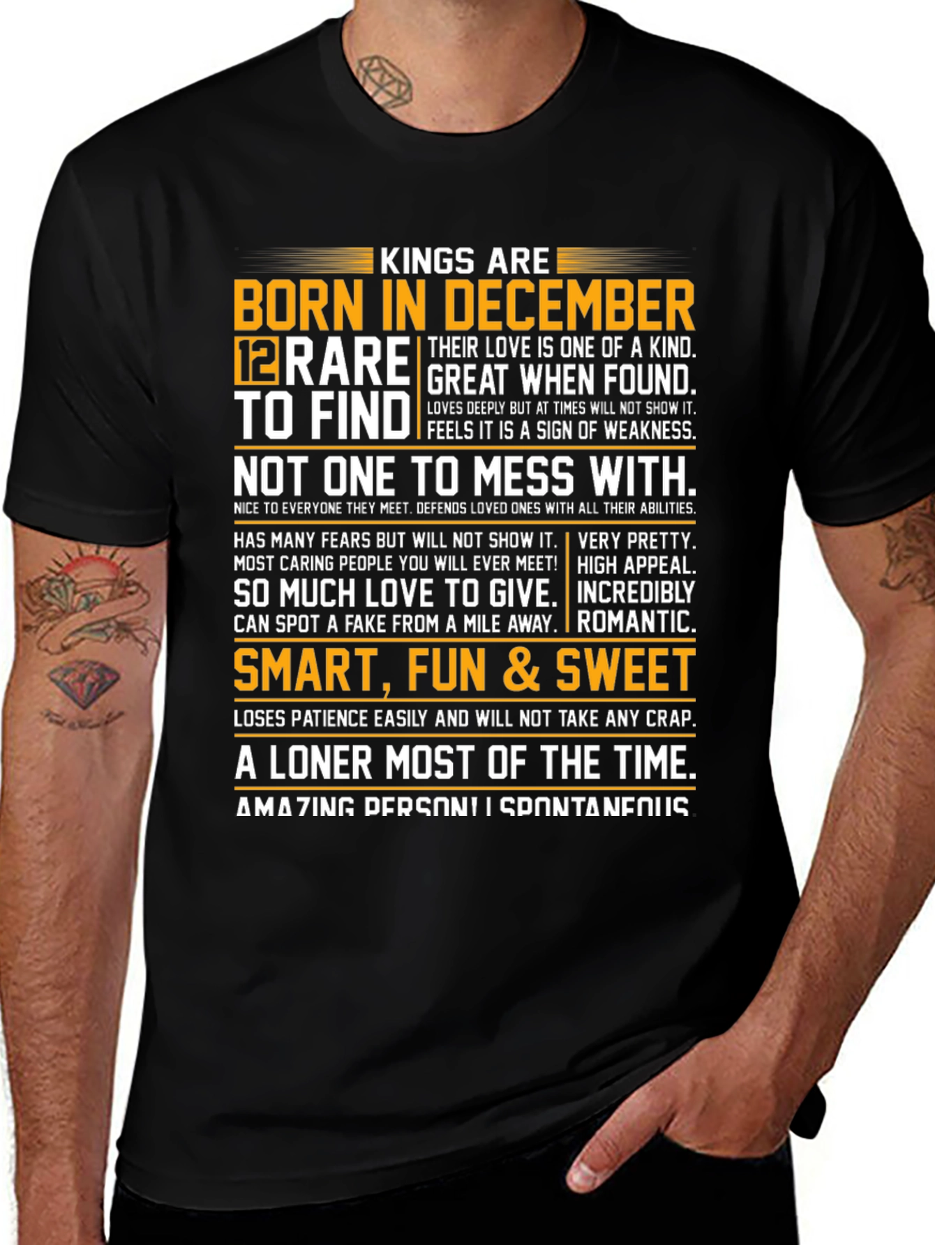 December Born Kings Graphic Tee