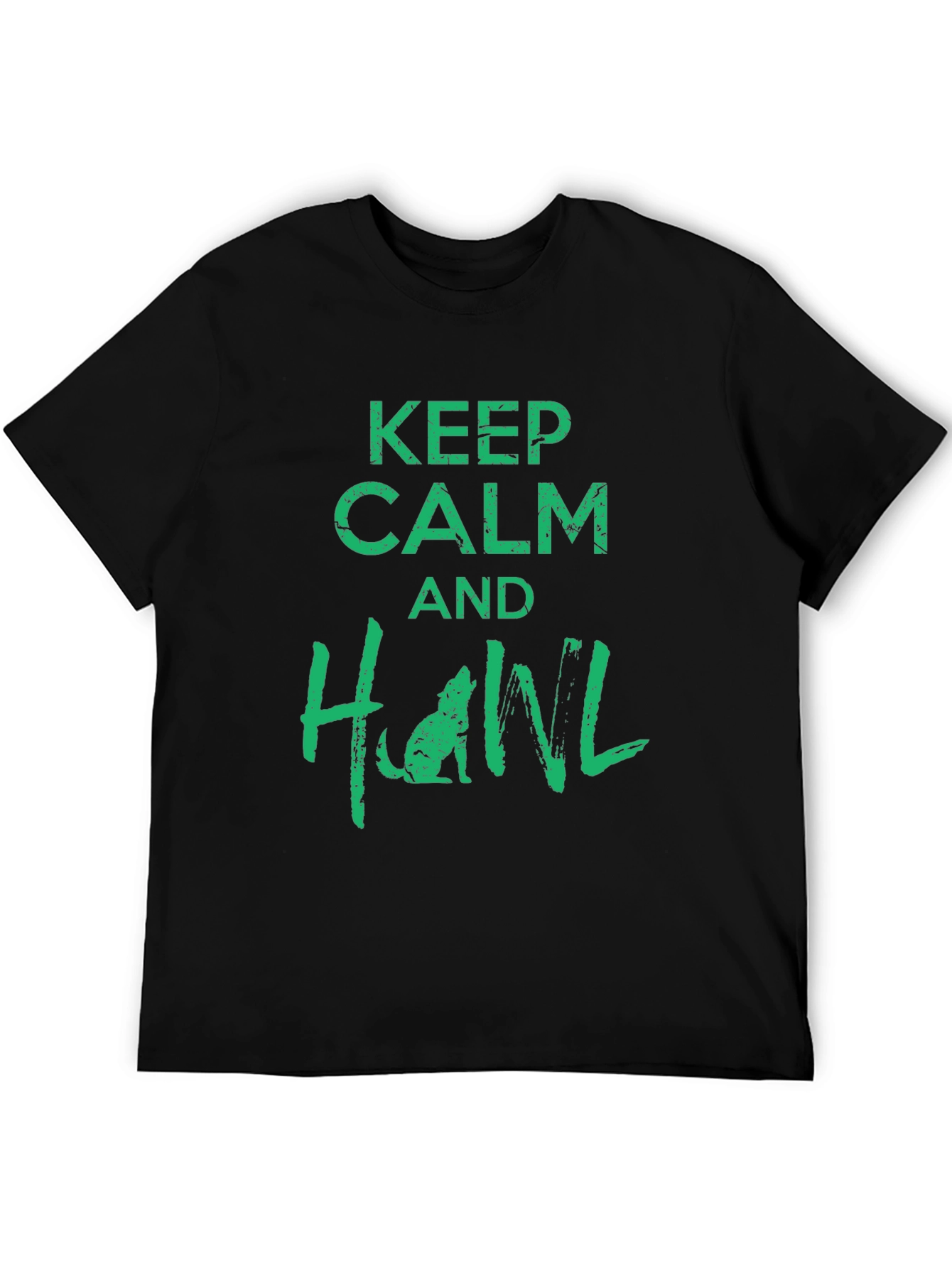 Keep Calm and Howl Black T-Shirt