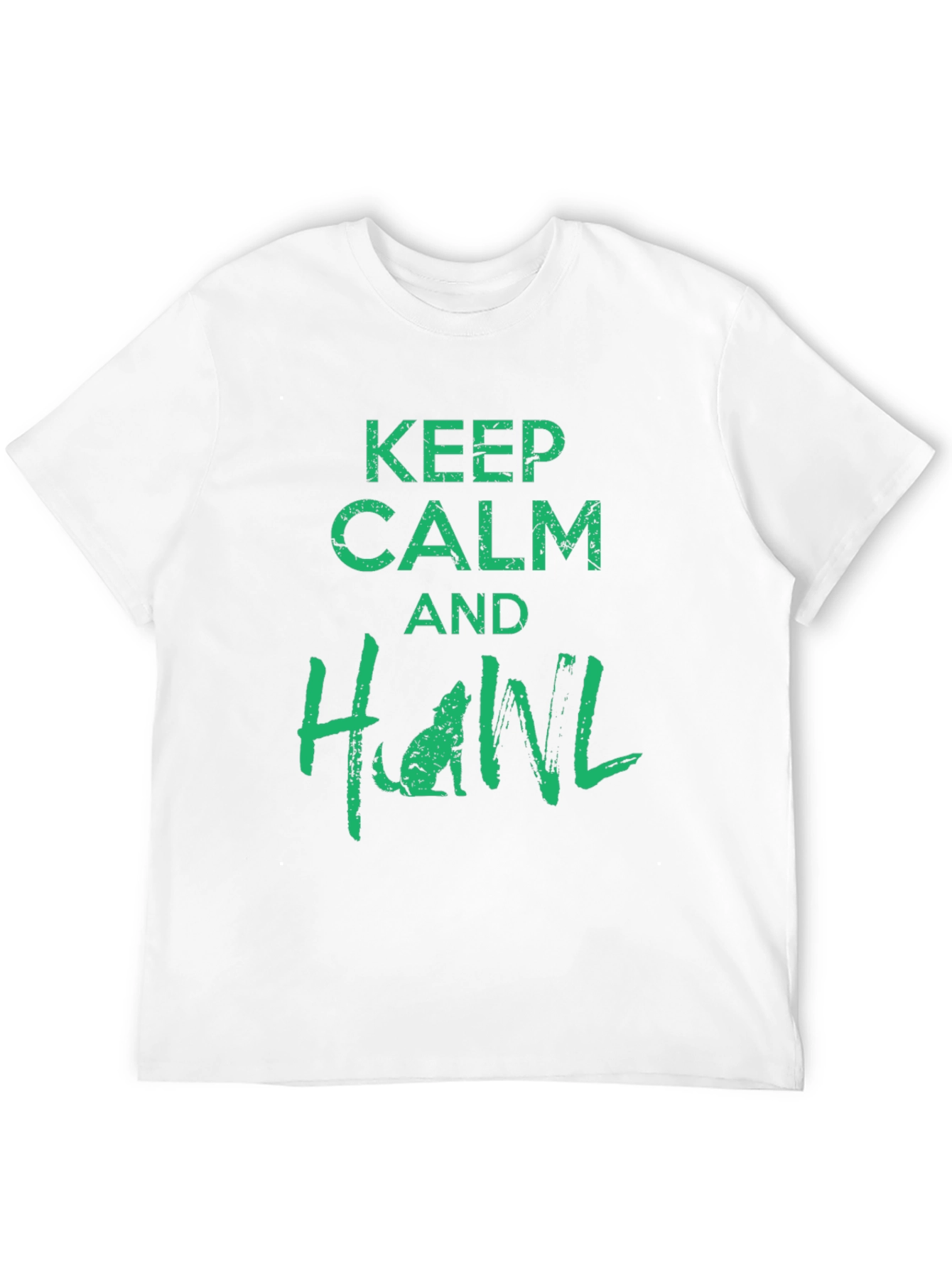 Keep Calm and Howl Black T-Shirt