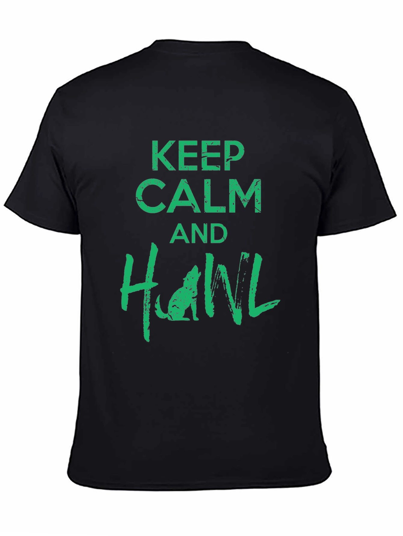 Keep Calm and Howl Black T-Shirt