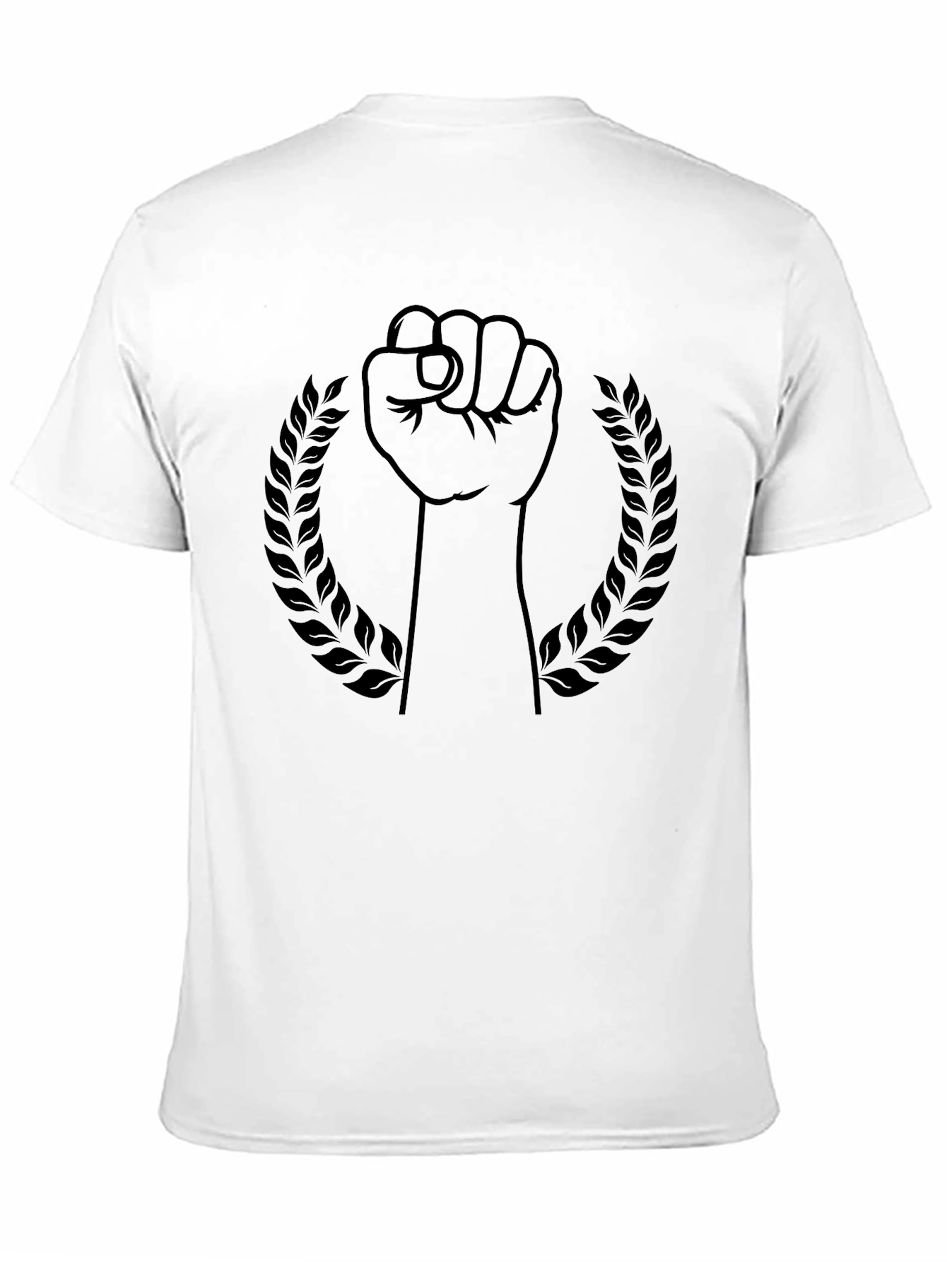 Empowered Fist Graphic Tee - Black Cotton Comfort