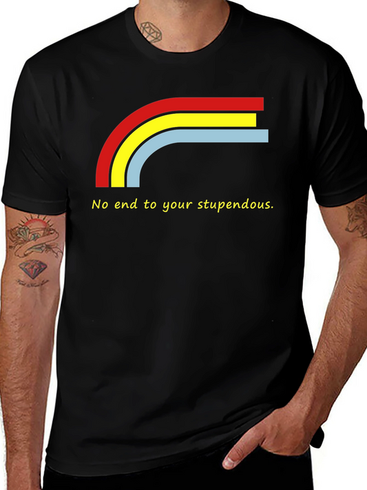 Stupendous Rainbow Graphic Tee - Black