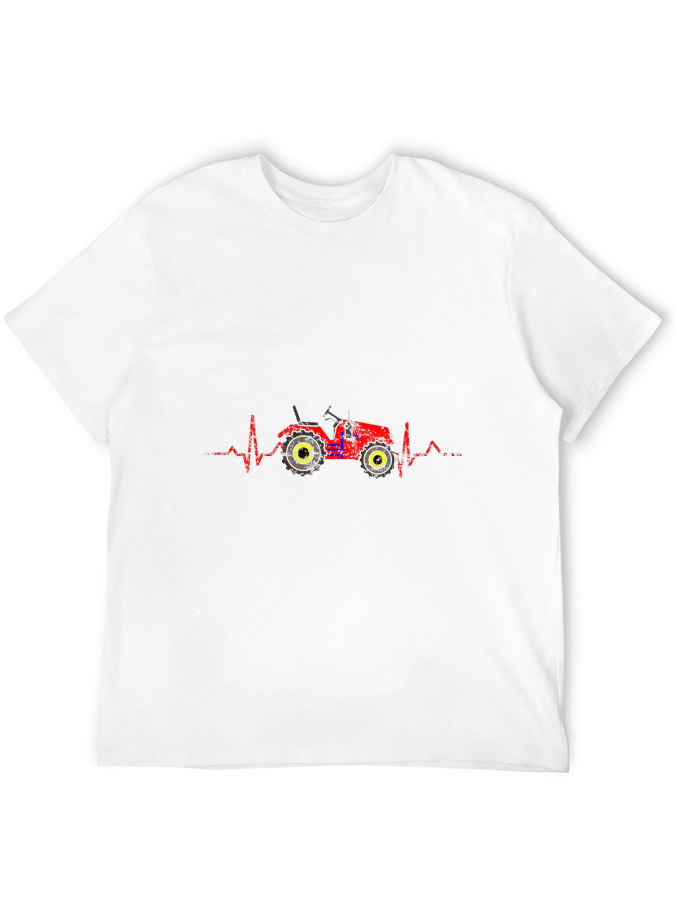 Tractor Heartbeat Graphic Tee - Black