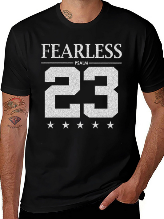 Fearless Psalm 23 Graphic Tee - Black