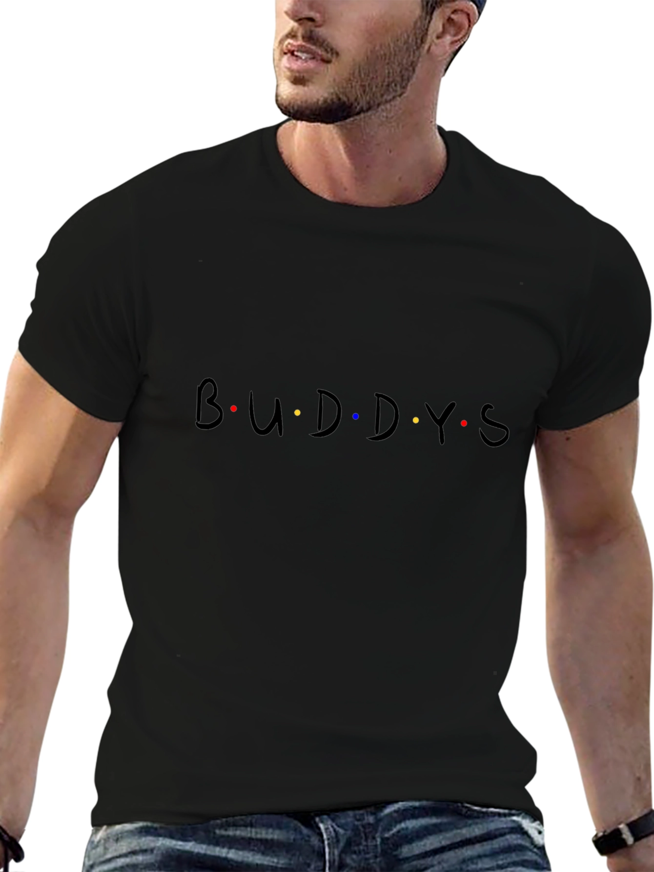 Buddys Friends Inspired Black T-Shirt