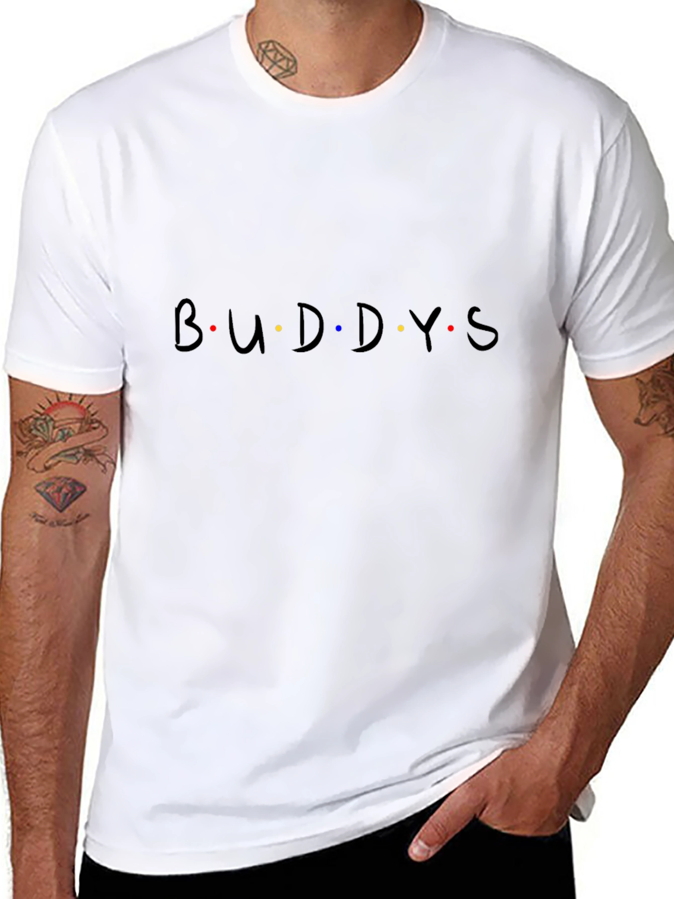 Buddys Friends Inspired Black T-Shirt