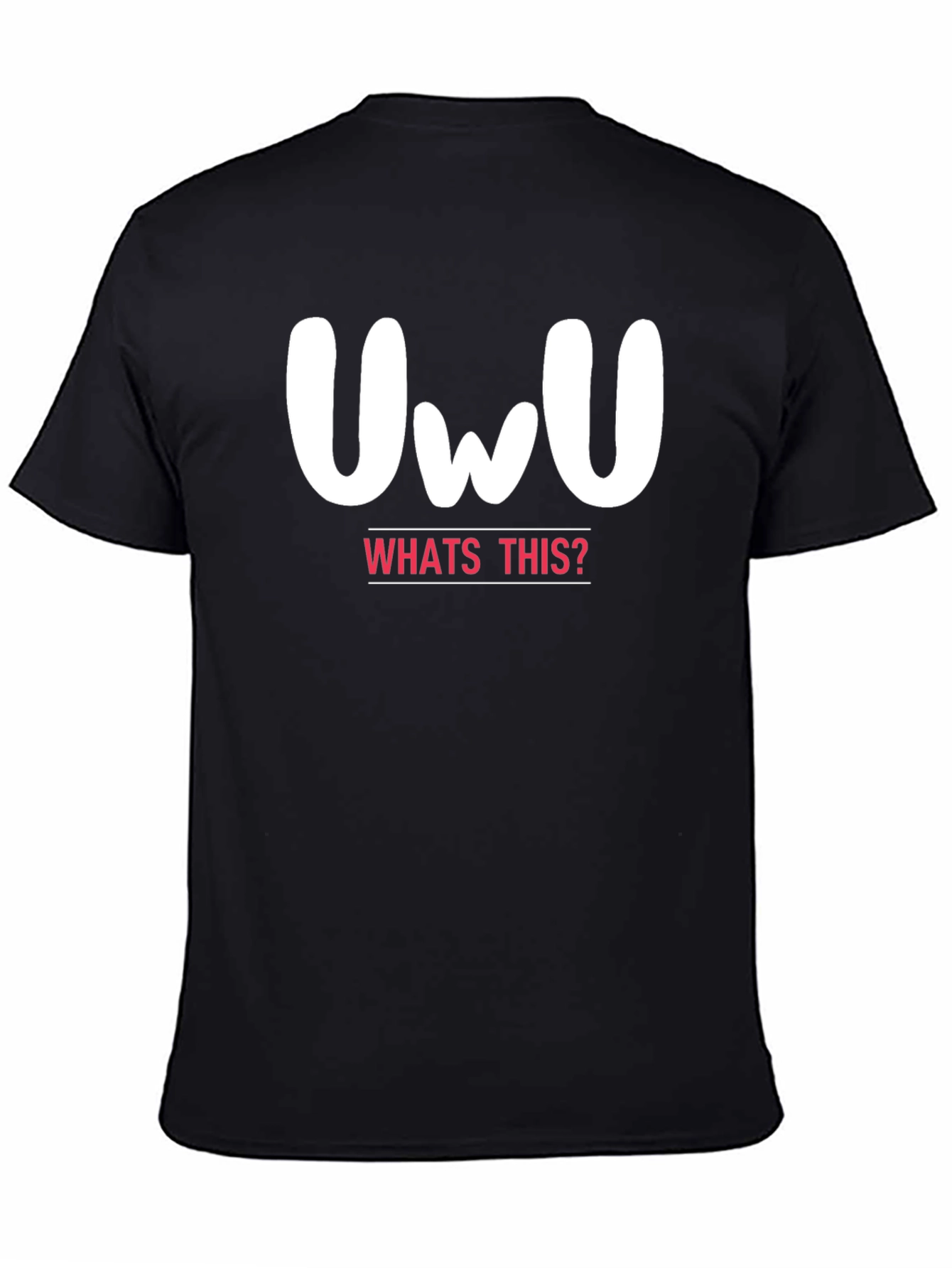 UwU Whats This? Black Graphic Tee