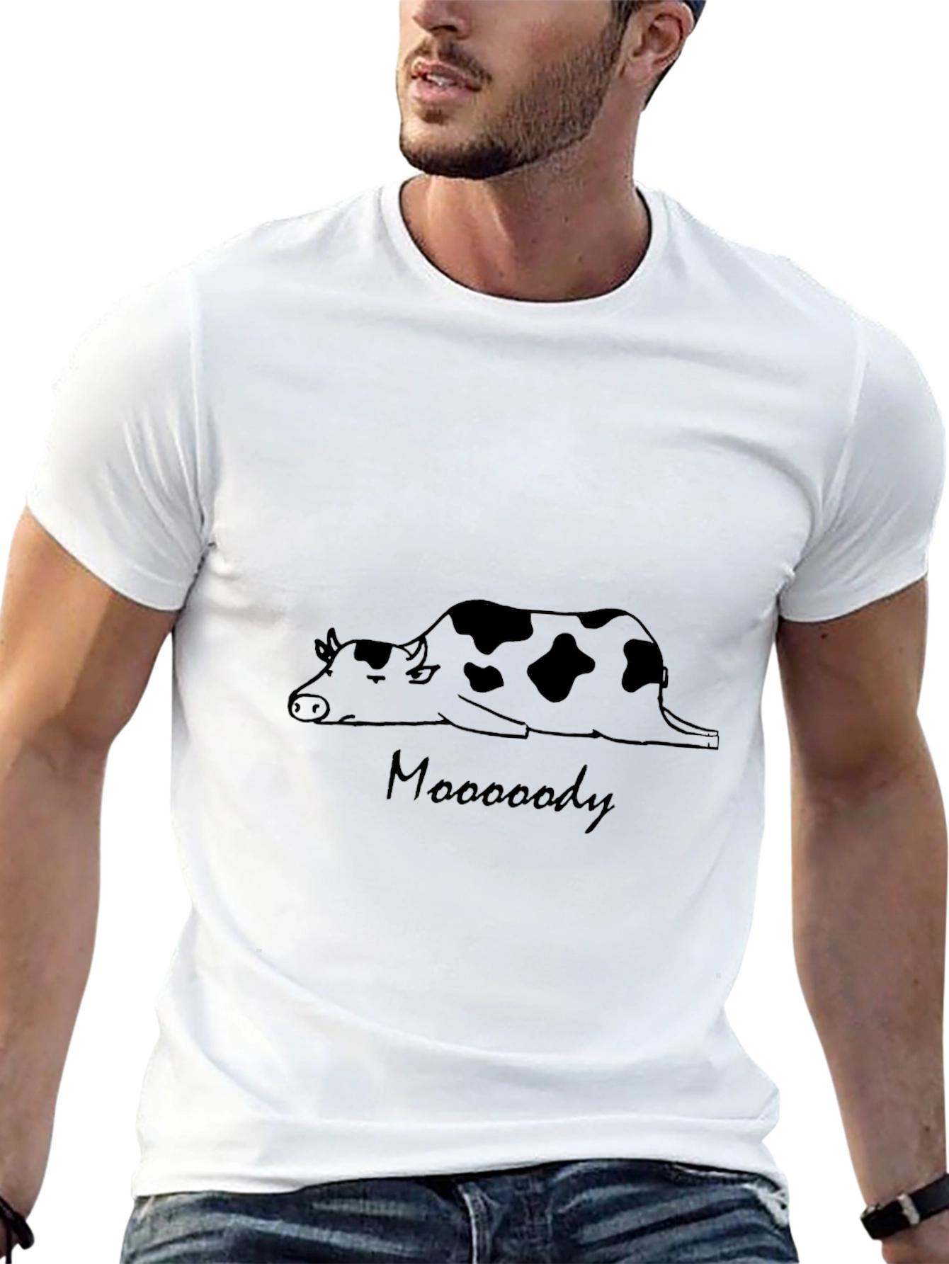 Mooooody Cow Graphic Tee - Relaxed Comfort