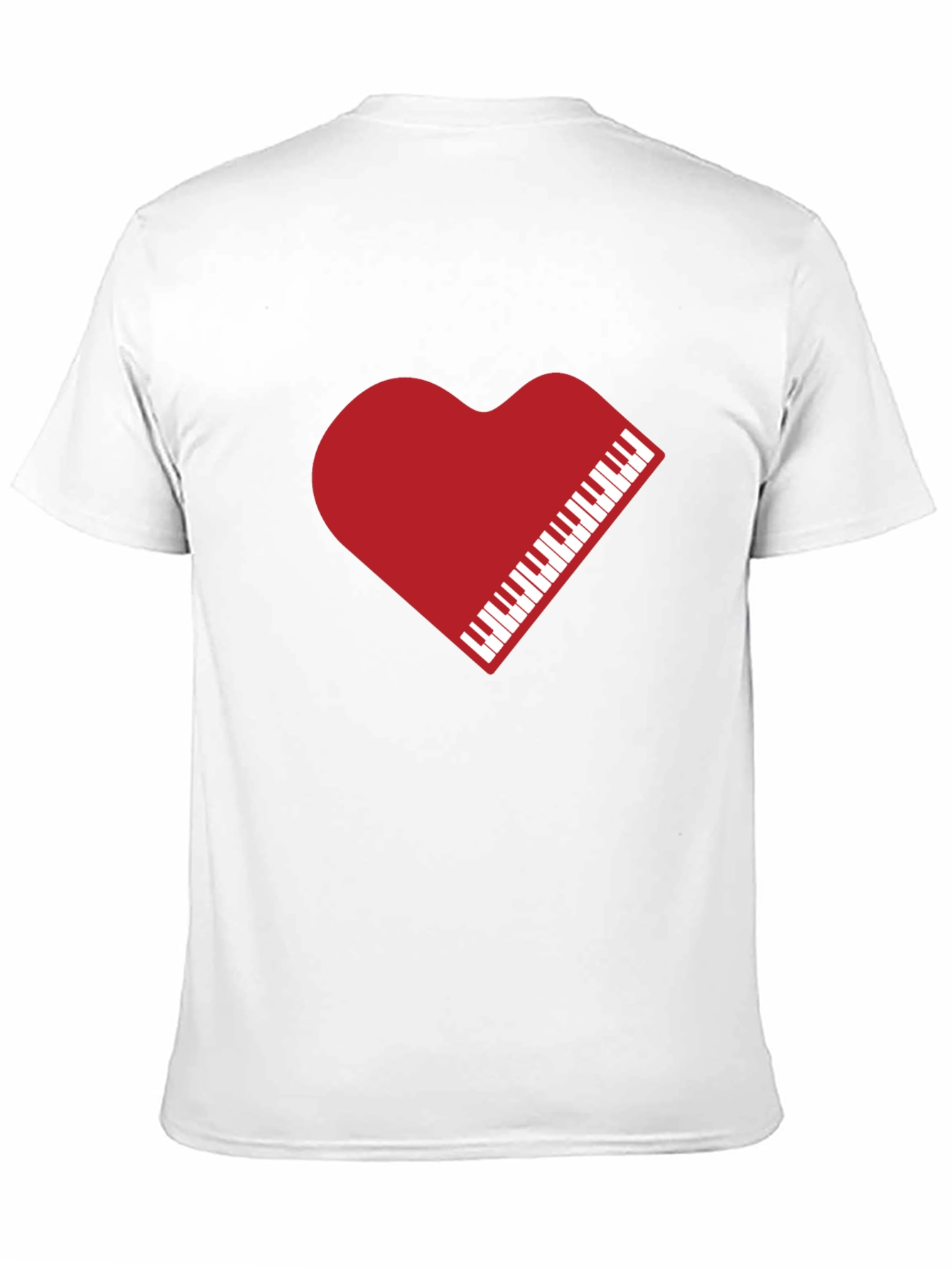 Heart Piano Keys Graphic Tee - Unisex