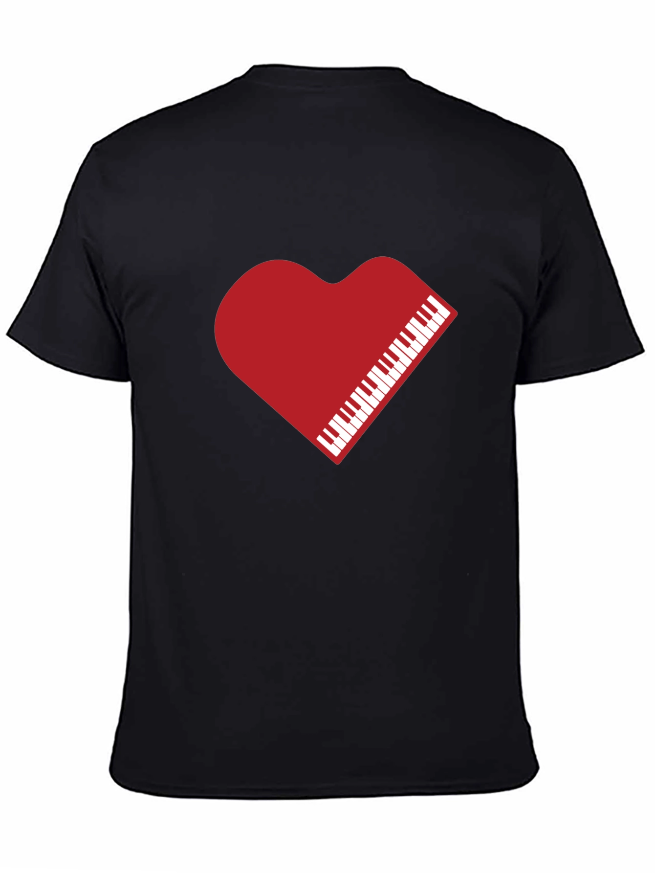 Heart Piano Keys Graphic Tee - Unisex