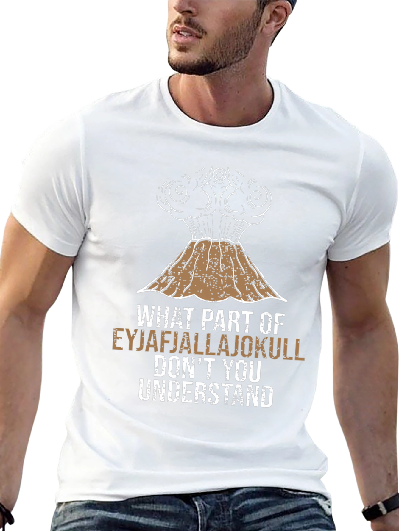Eyjafjallajokull Volcano Humor Graphic Tee