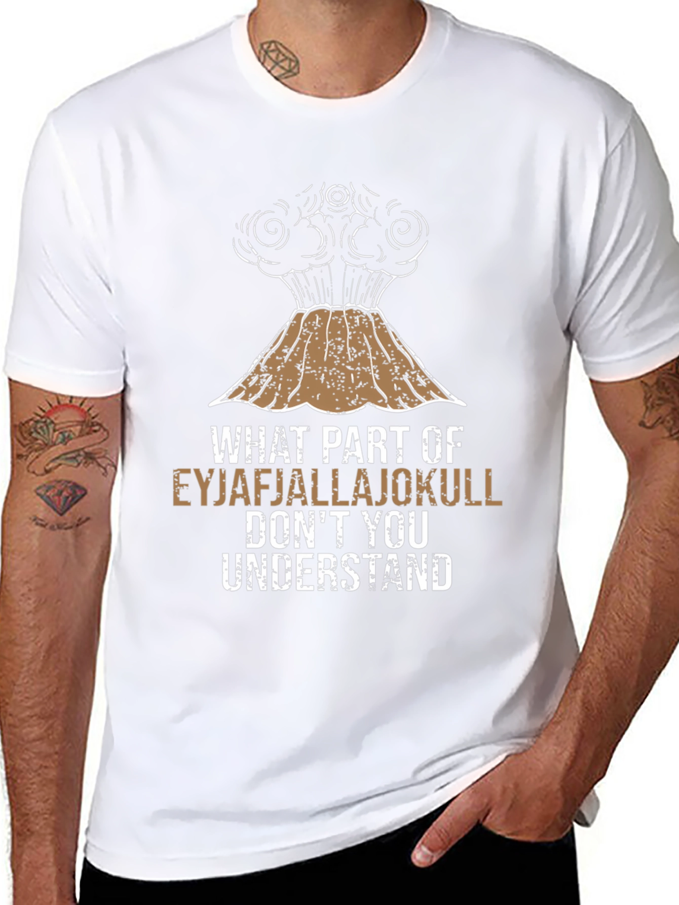 Eyjafjallajokull Volcano Humor Graphic Tee