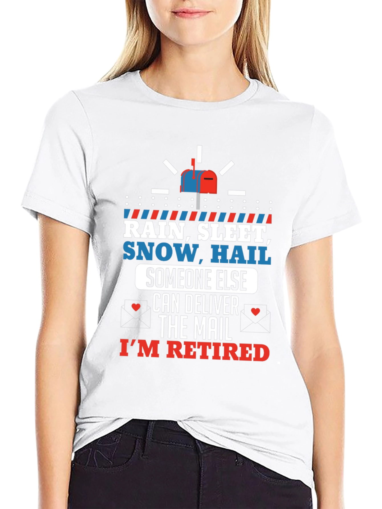 Retired Mail Carrier T-Shirt - Rain or Shine!