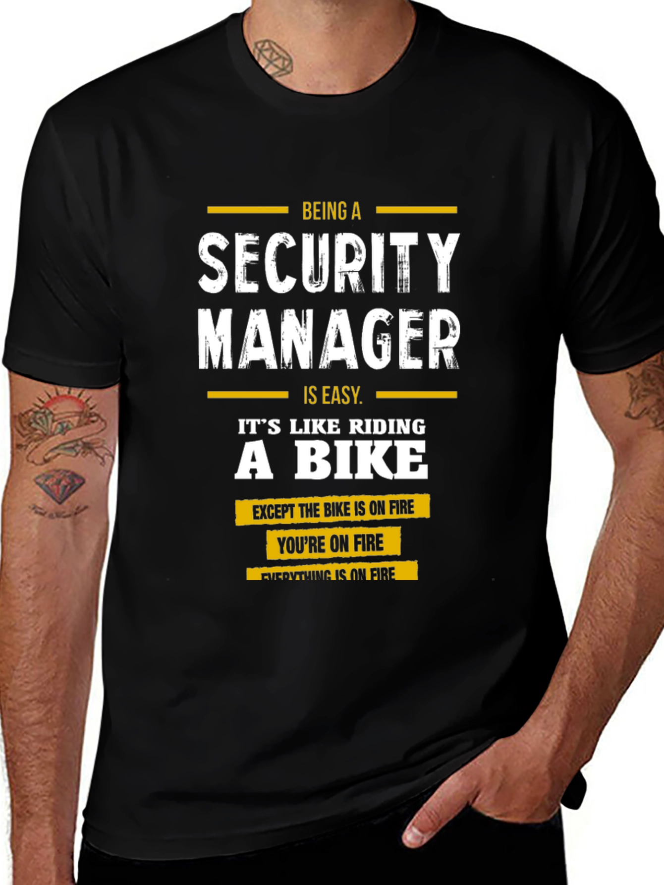 Security Manager On Fire T-Shirt