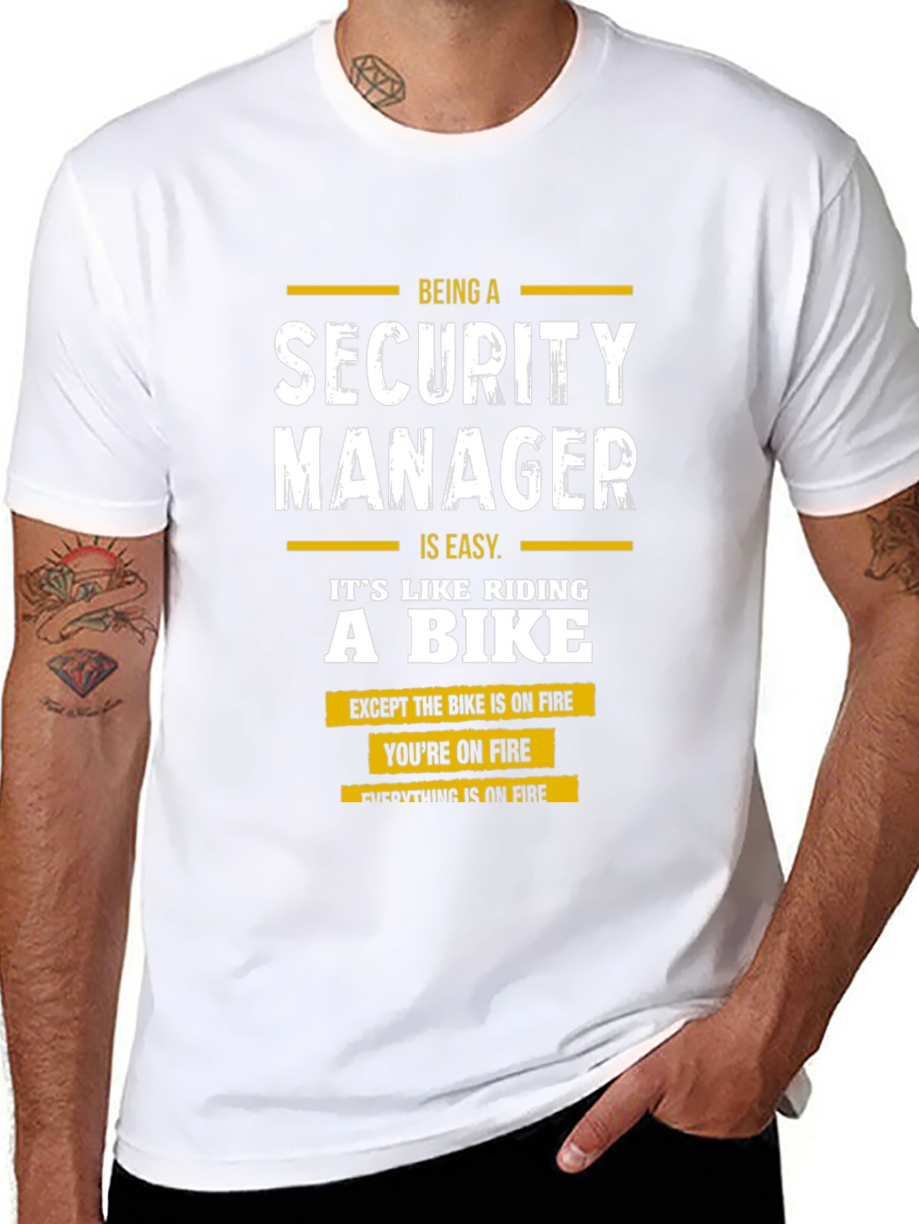 Security Manager On Fire T-Shirt