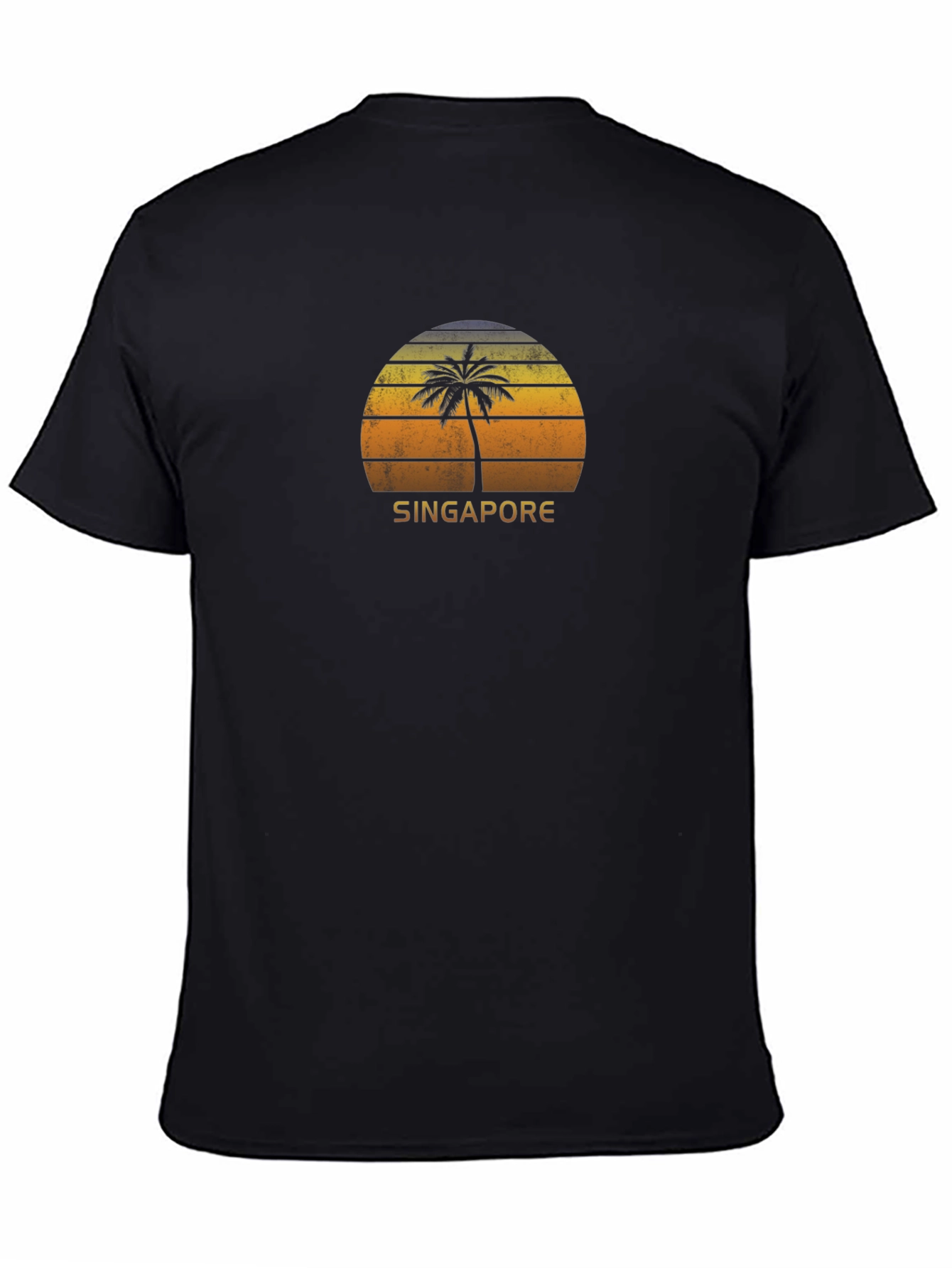Singapore Palm Sunset Graphic Tee
