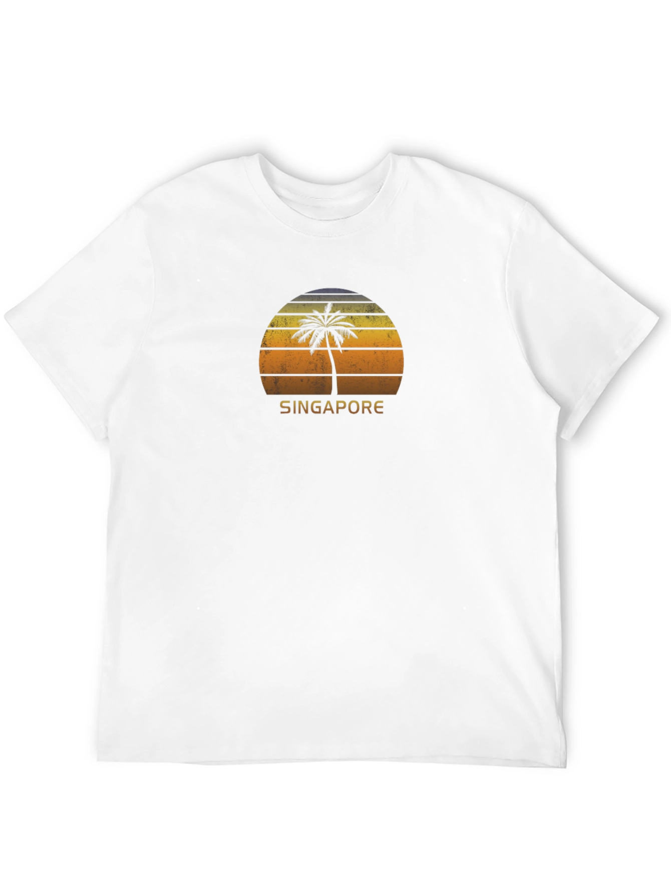 Singapore Palm Sunset Graphic Tee