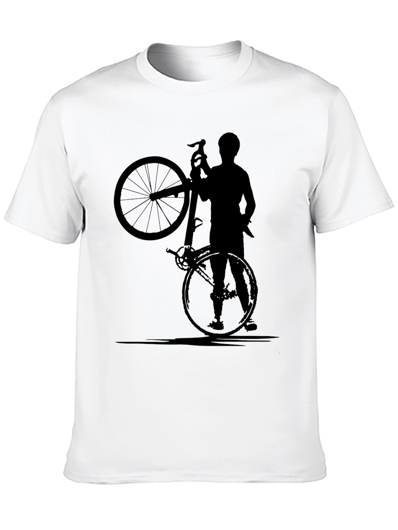 Cyclist Graphic Tee - Black