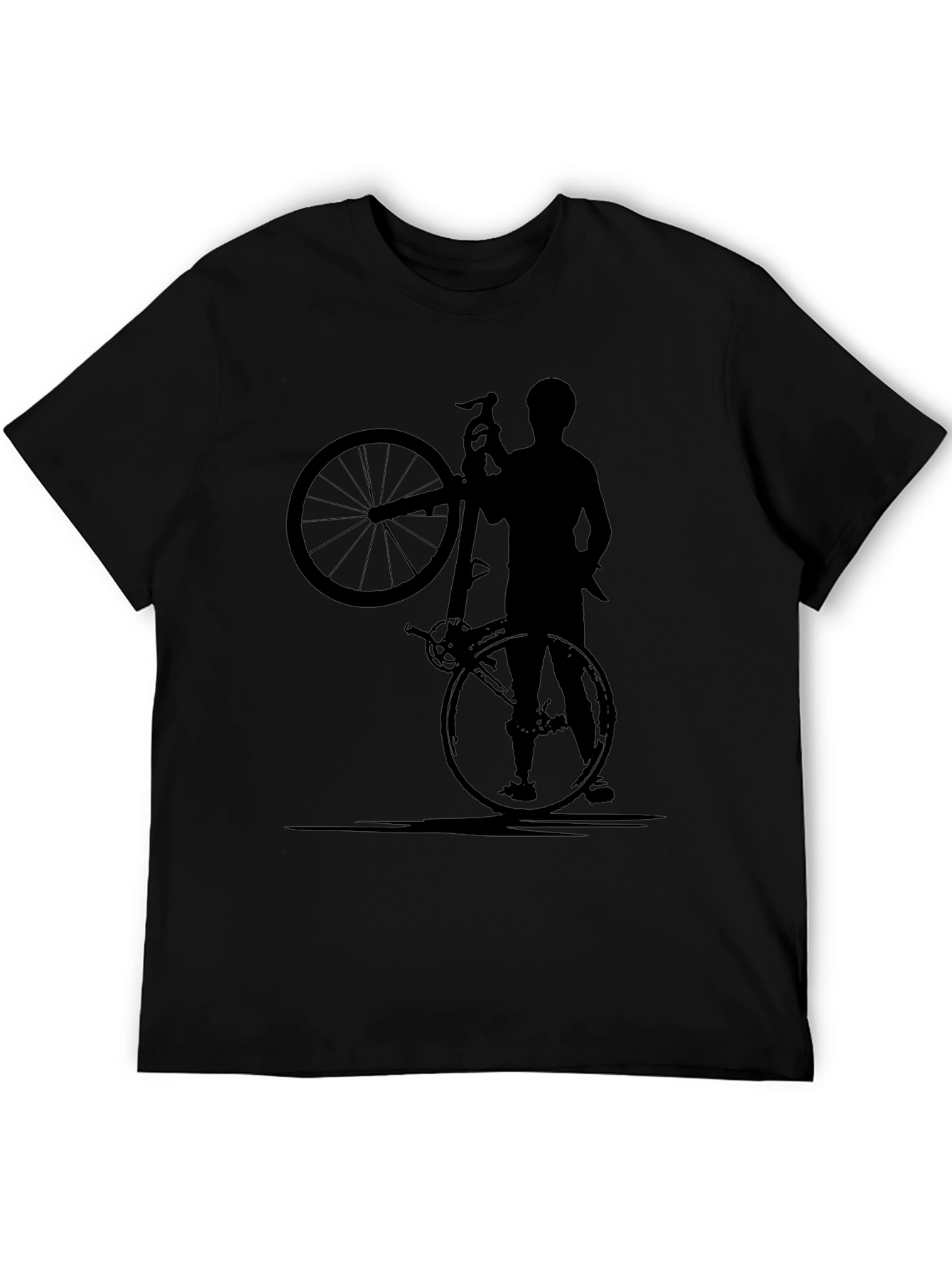 Cyclist Graphic Tee - Black