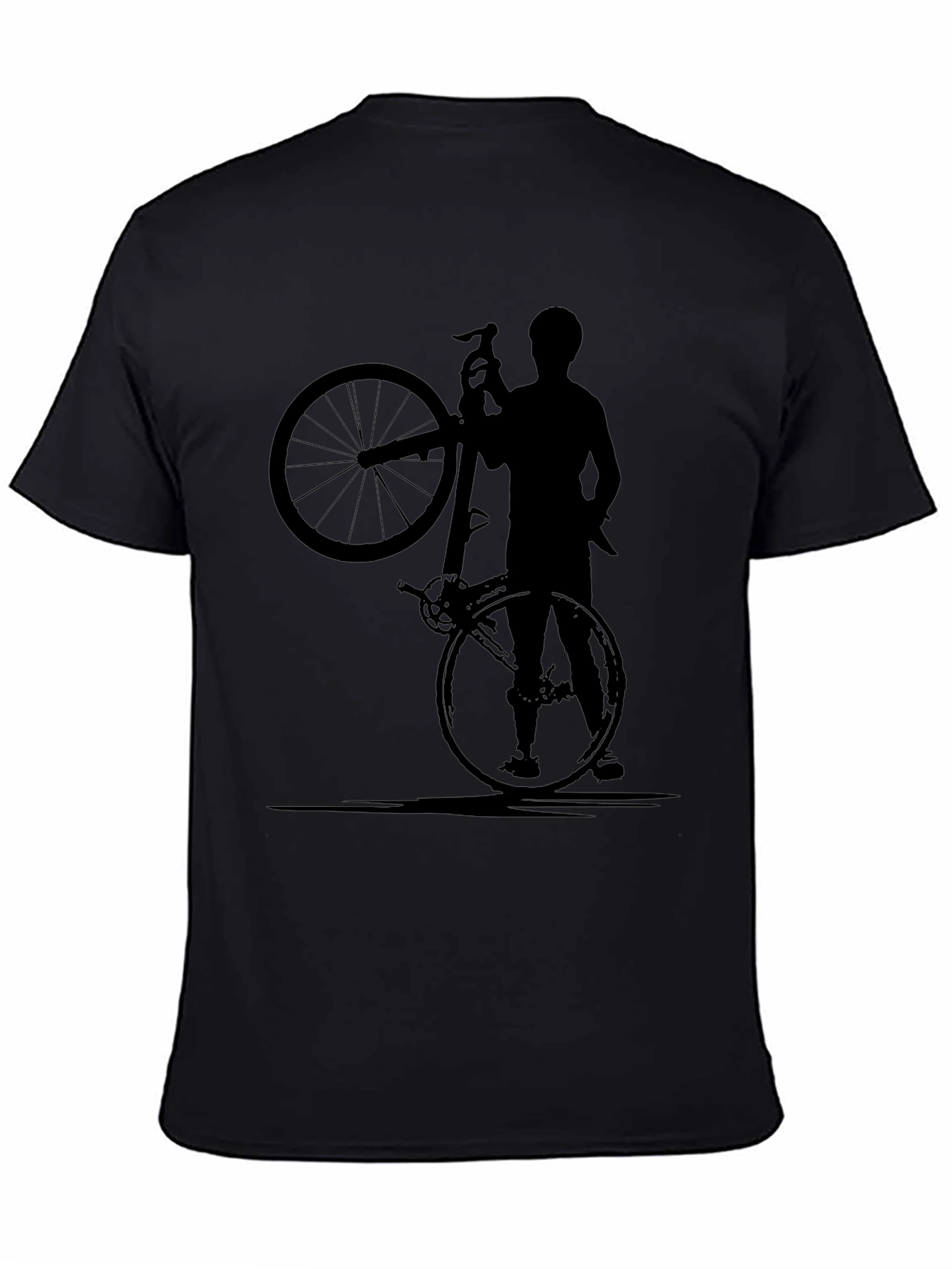 Cyclist Graphic Tee - Black