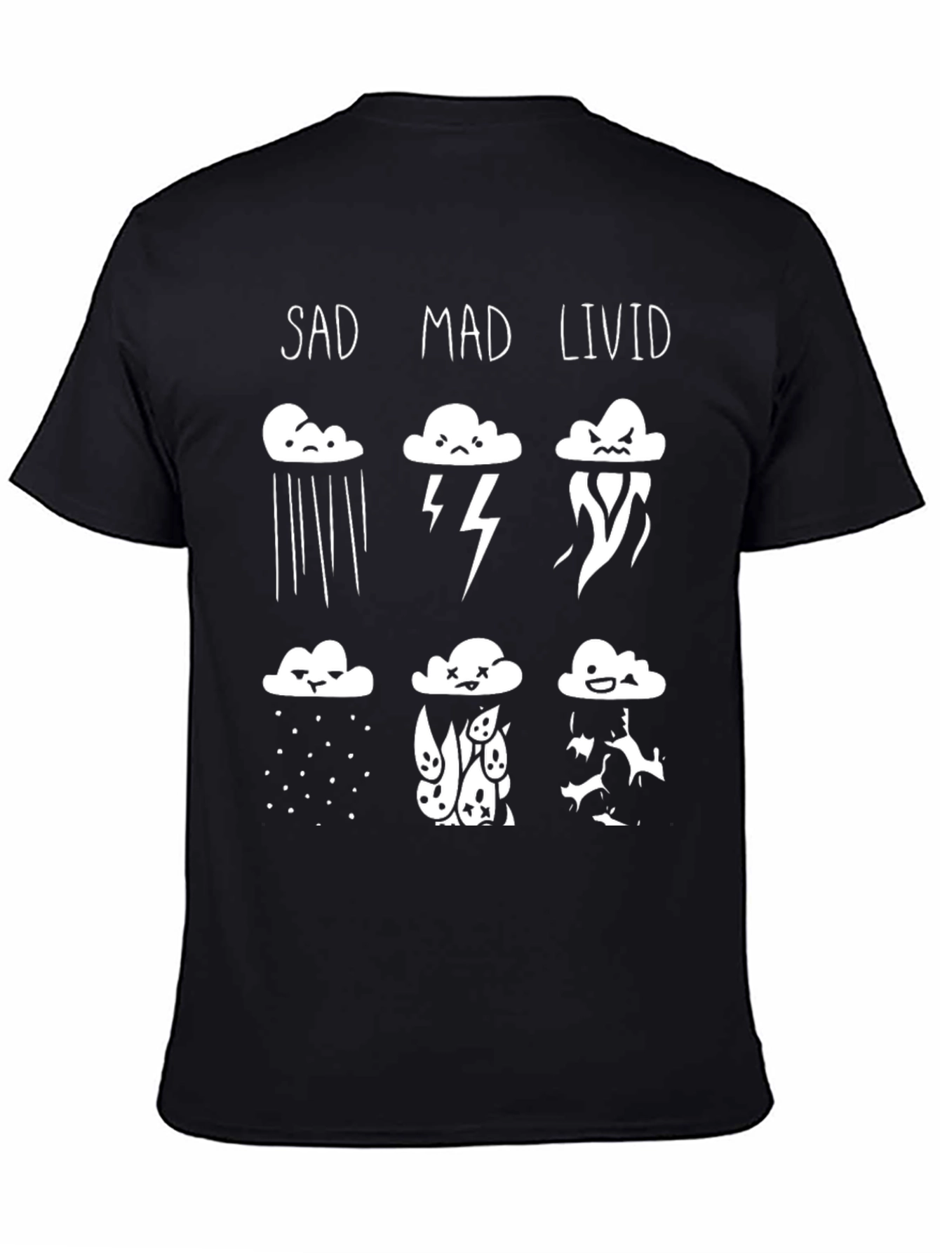 Mood Cloud T-Shirt - SAD MAD LIVID Graphic Tee