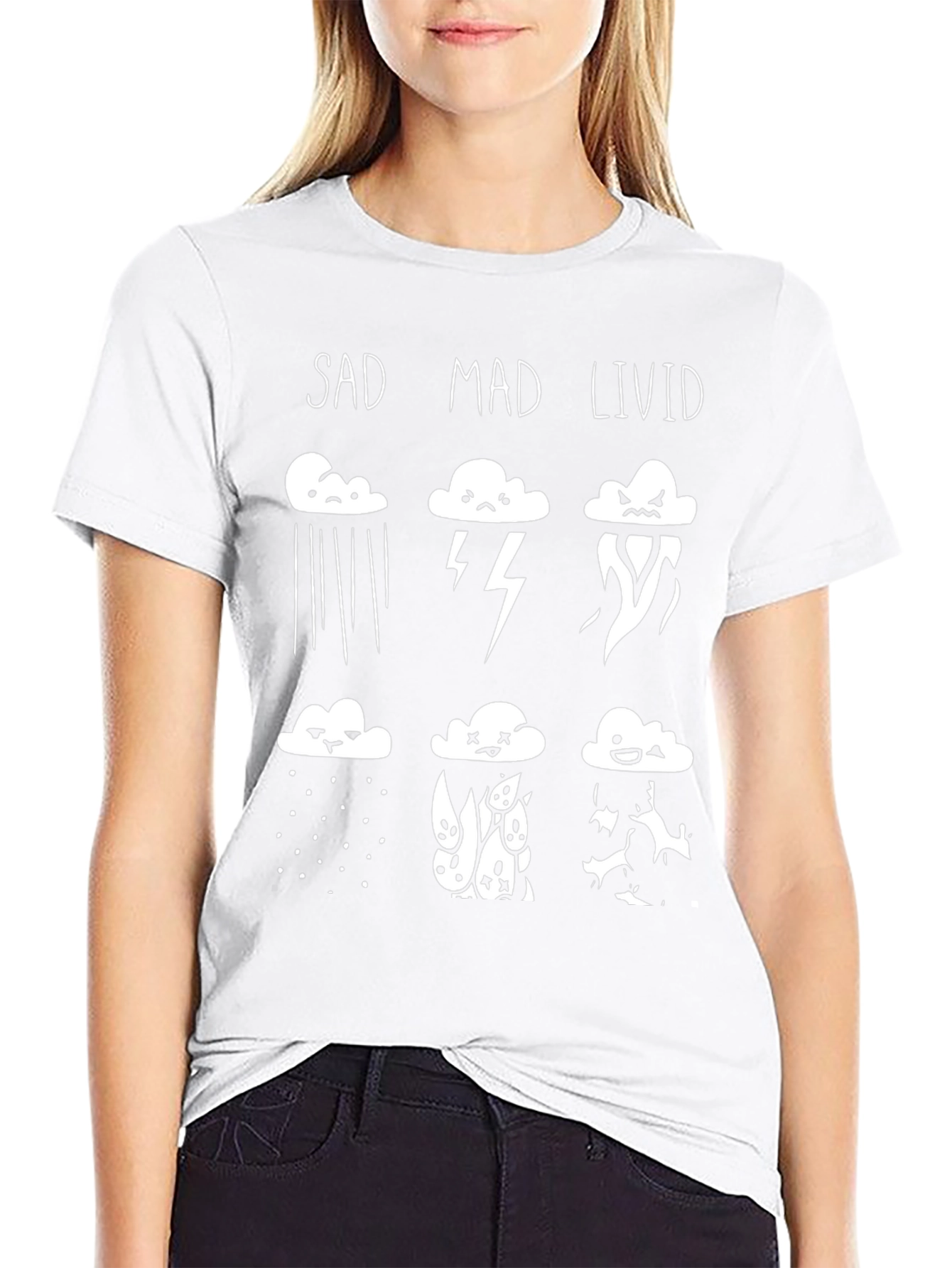 Mood Cloud T-Shirt - SAD MAD LIVID Graphic Tee