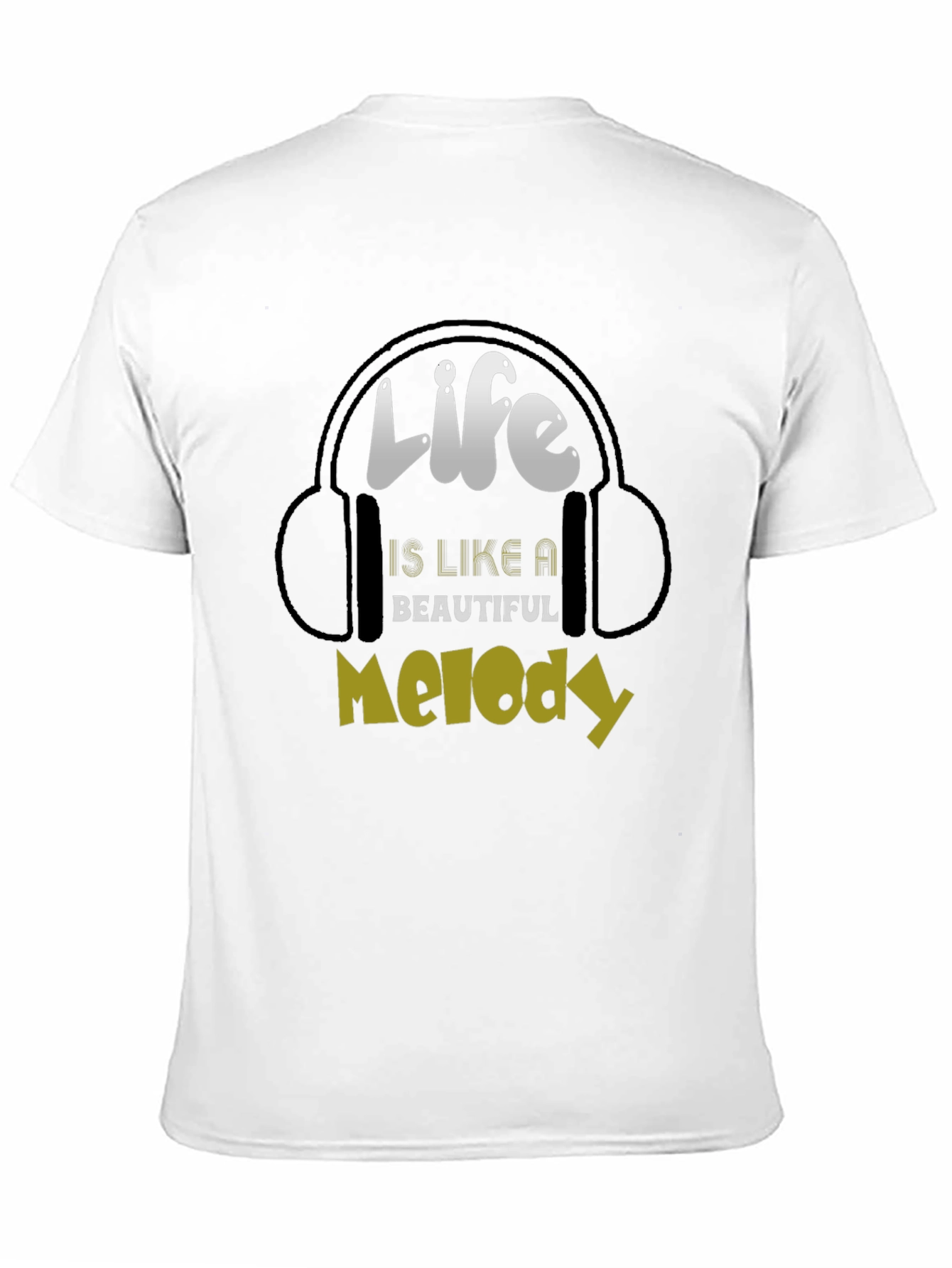 Life is Like a Beautiful Melody Black T-Shirt