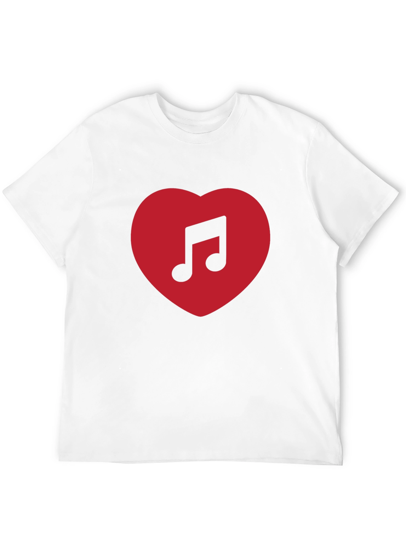 Music Lovers Heart T-Shirt - Black
