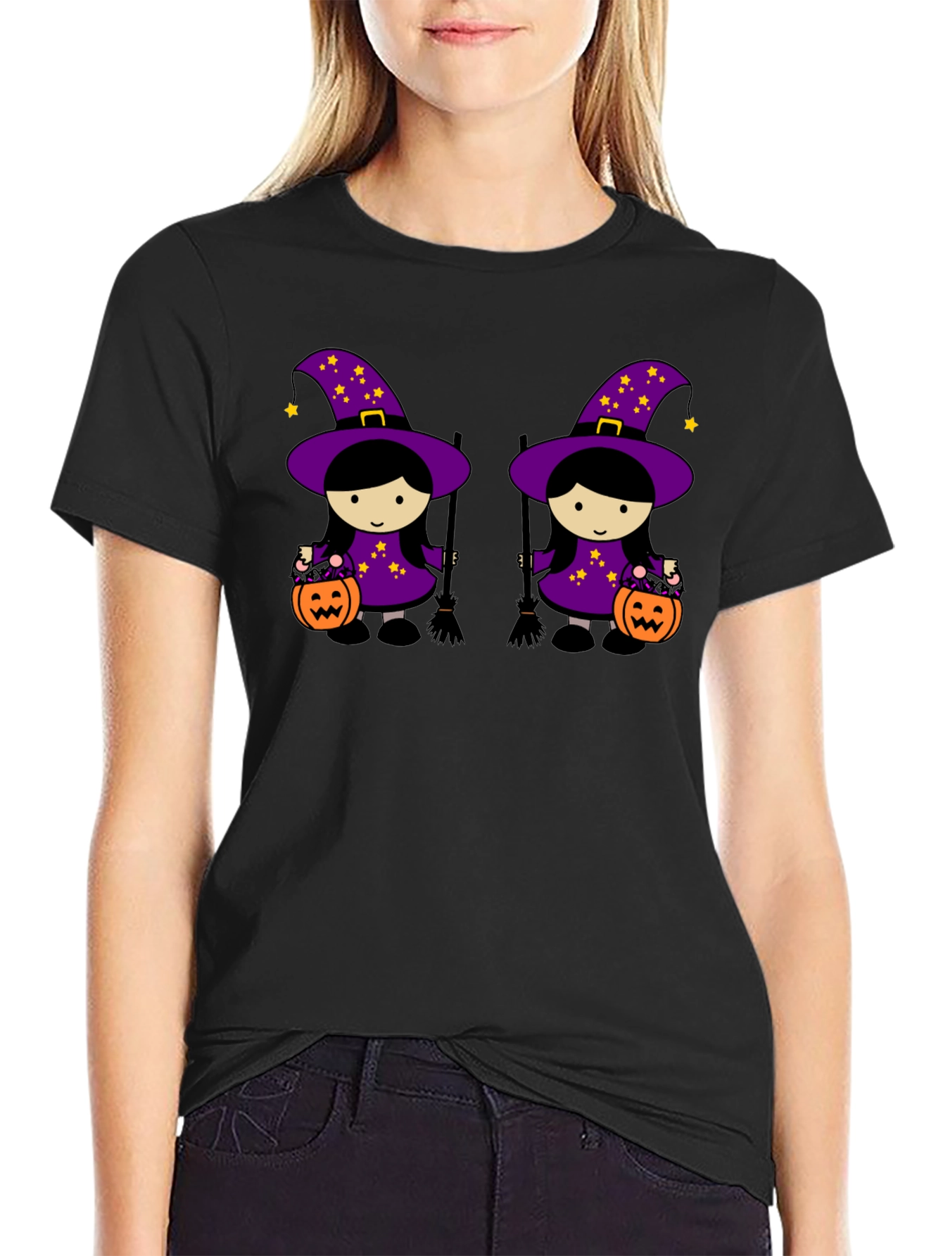 Halloween Witches Black T-Shirt