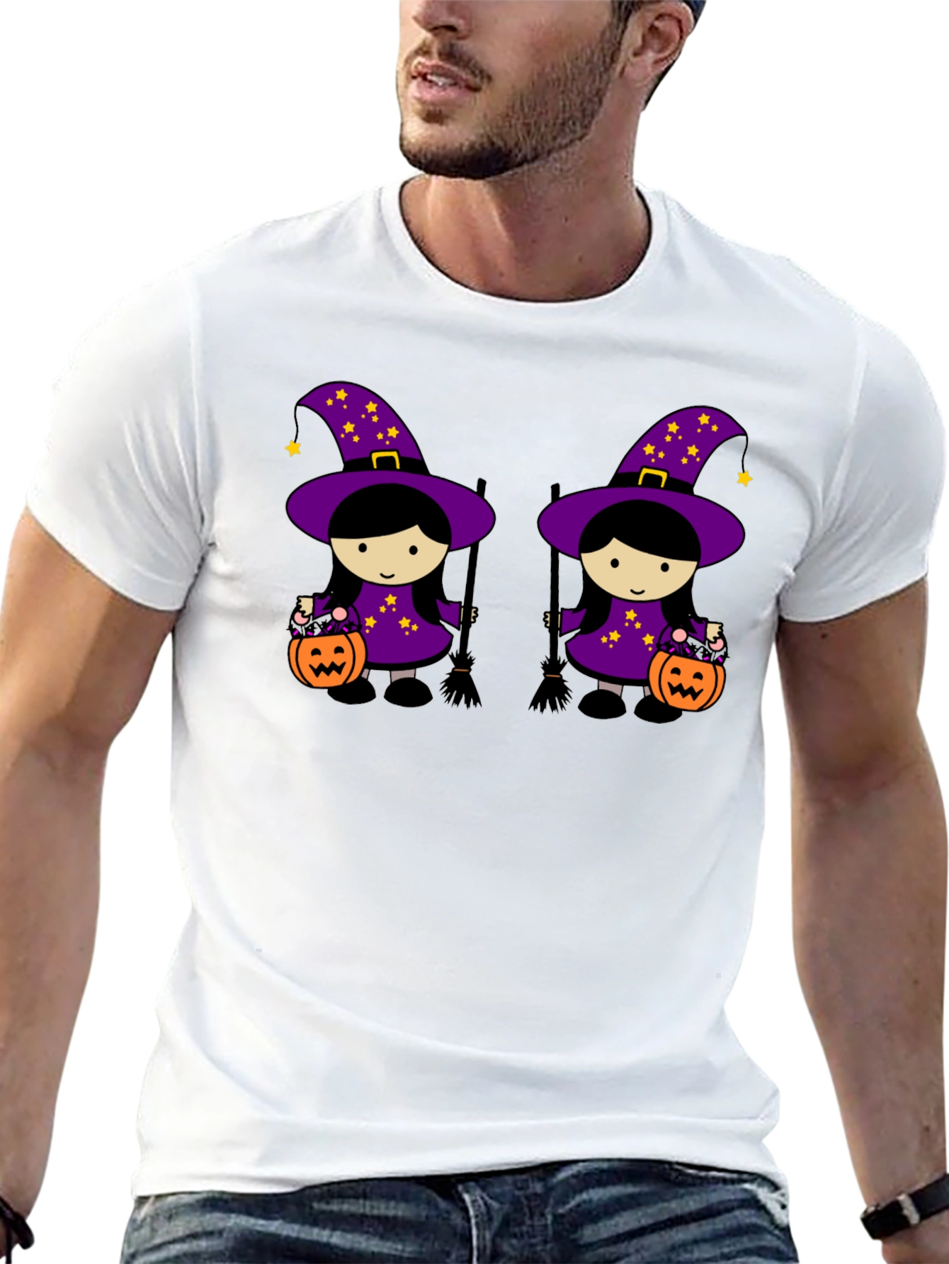 Halloween Witches Black T-Shirt