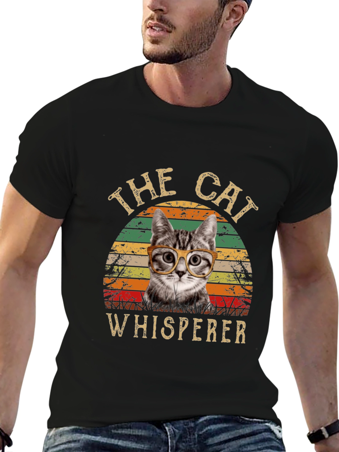 The Cat Whisperer T-Shirt -  Cool Cat Design