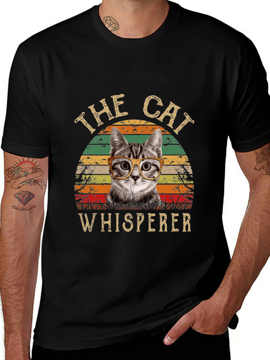 The Cat Whisperer T-Shirt -  Cool Cat Design
