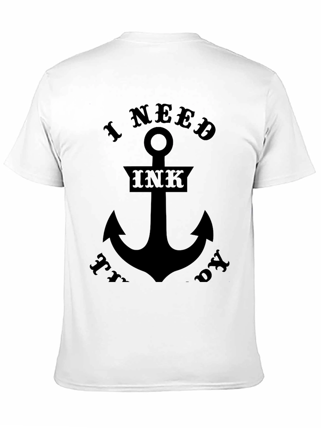 I Need Ink Today Black Graphic Tee