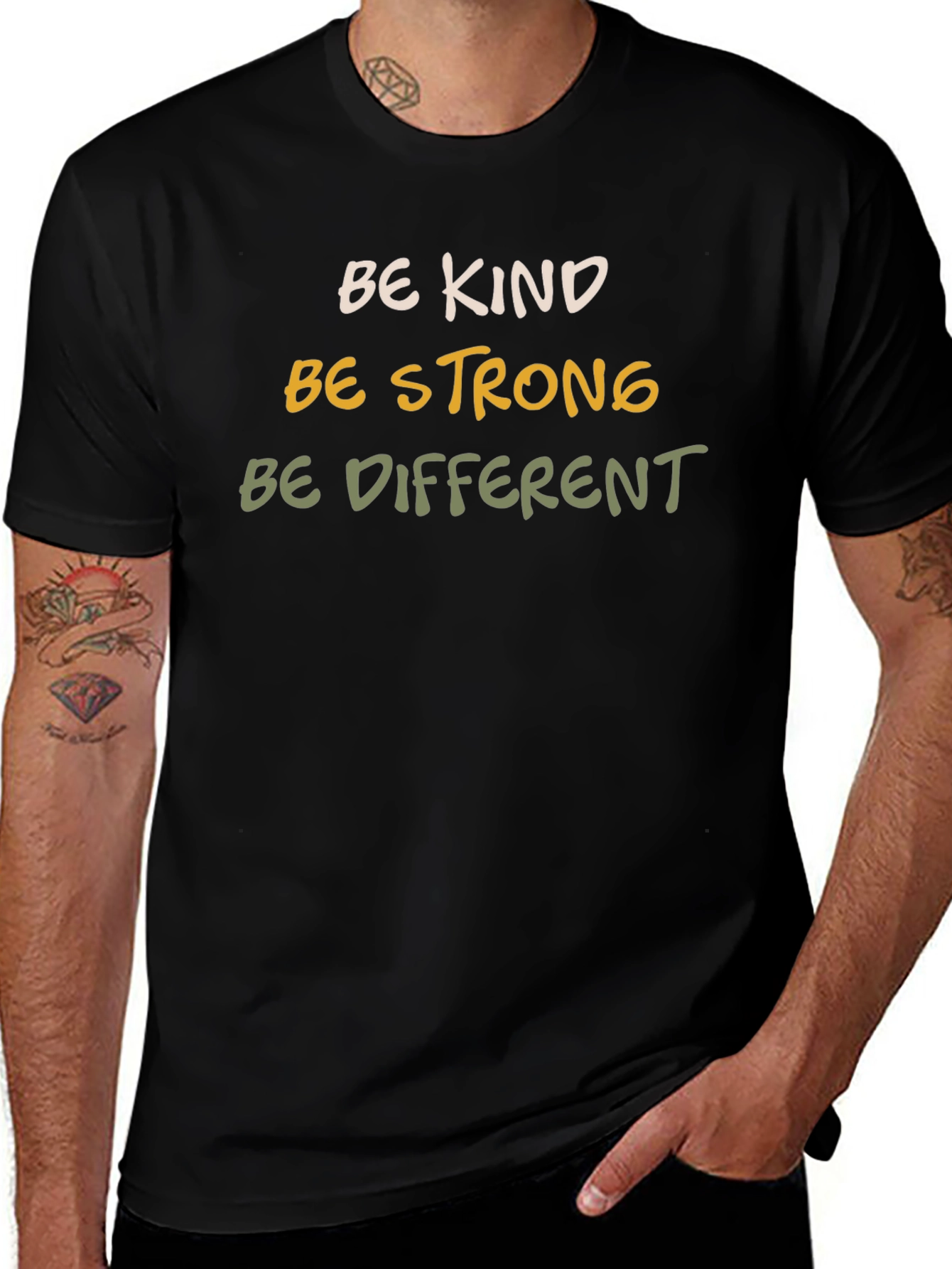Be Kind Strong Different Graphic Tee