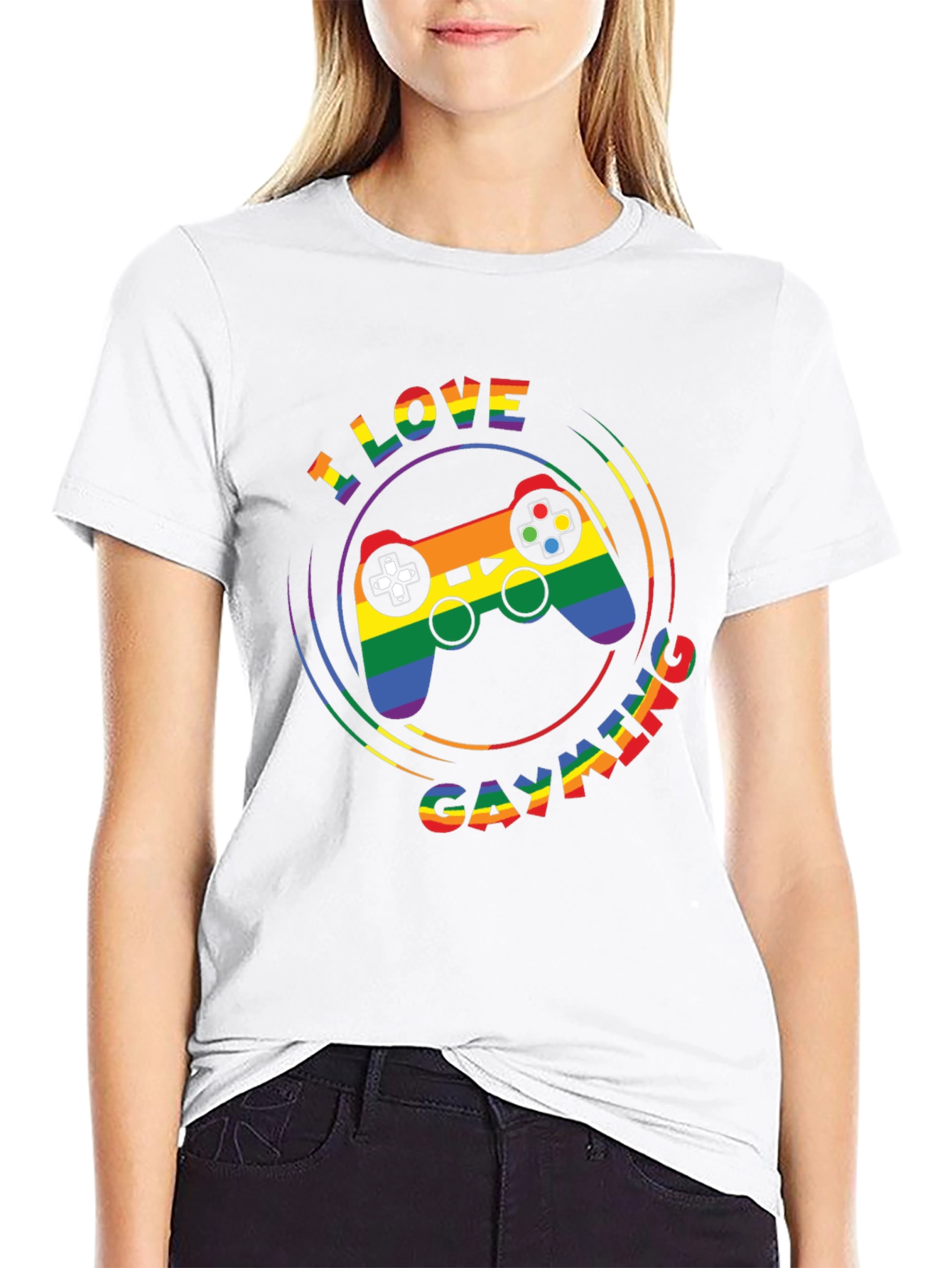 I Love Gayming LGBTQ Pride T-Shirt