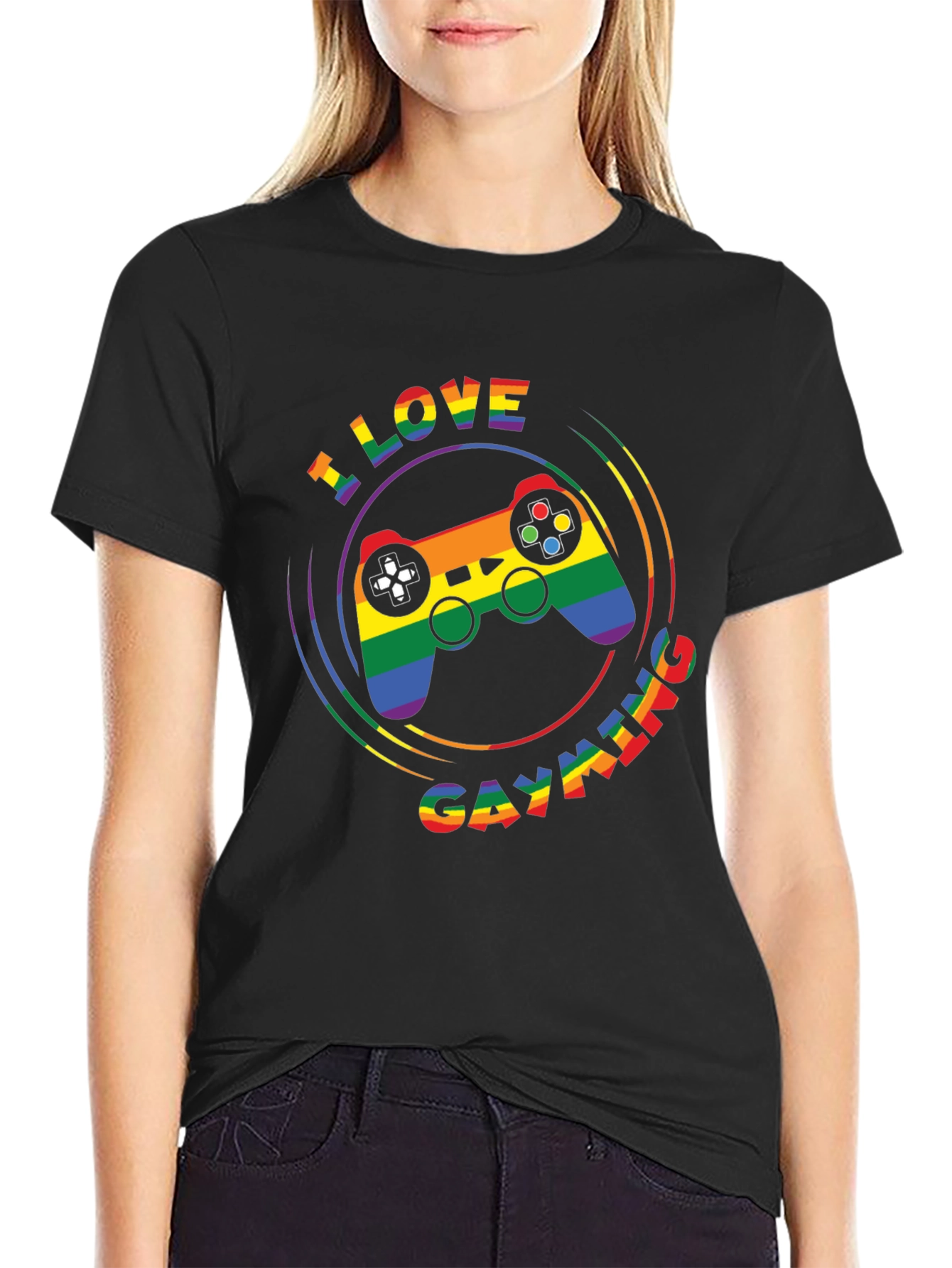 I Love Gayming LGBTQ Pride T-Shirt