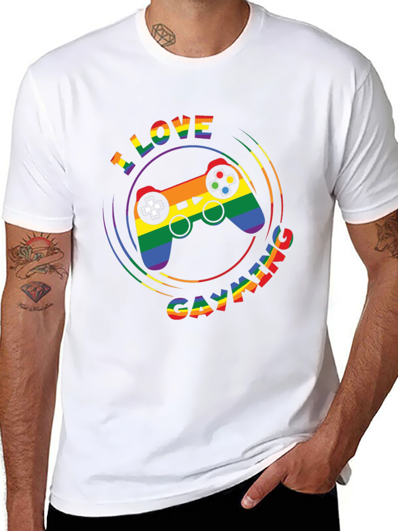 I Love Gayming LGBTQ Pride T-Shirt