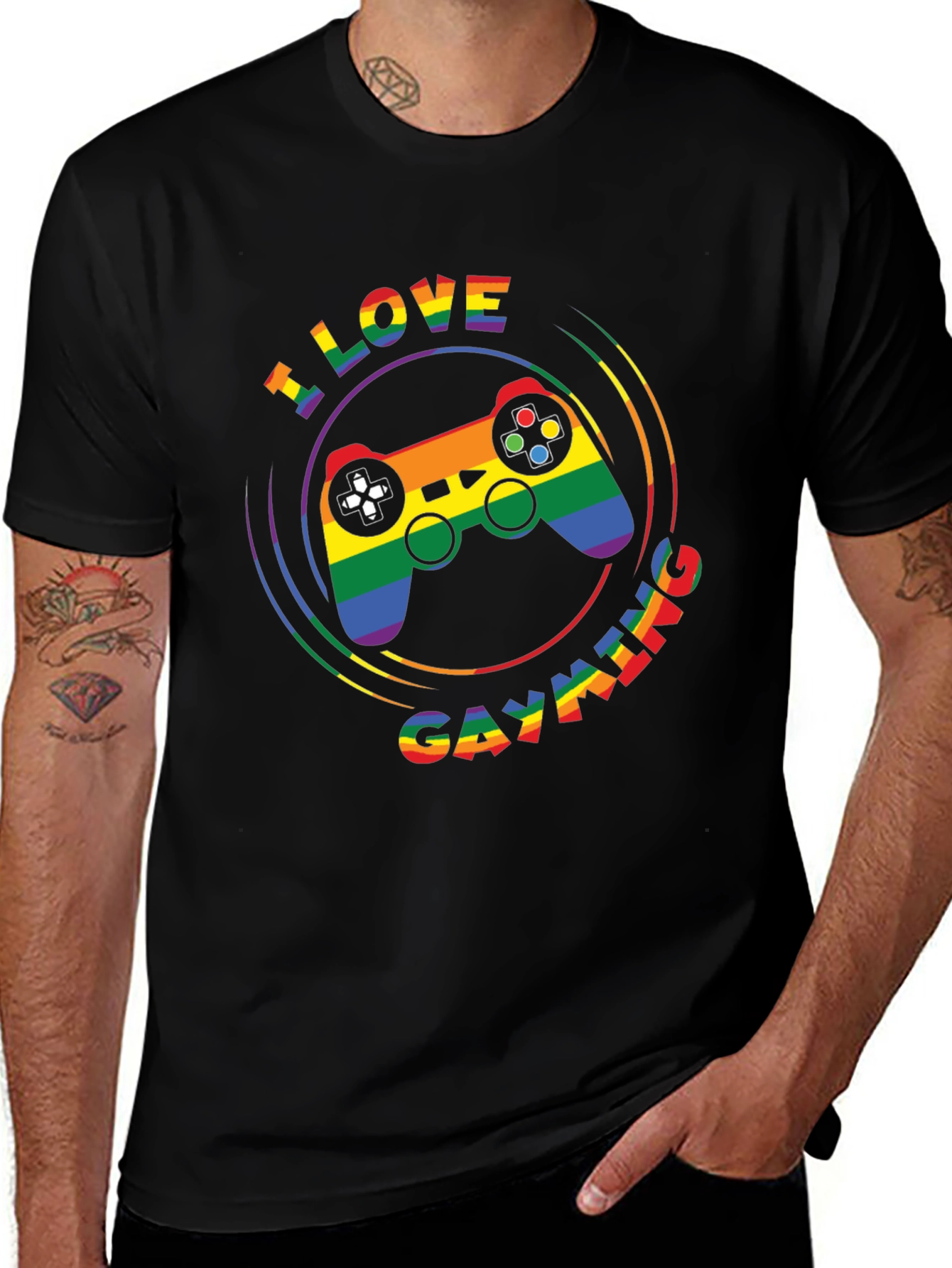 I Love Gayming LGBTQ Pride T-Shirt