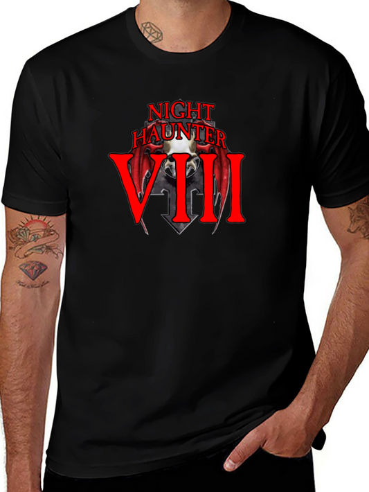 Night Haunter VIII Black Graphic T-Shirt