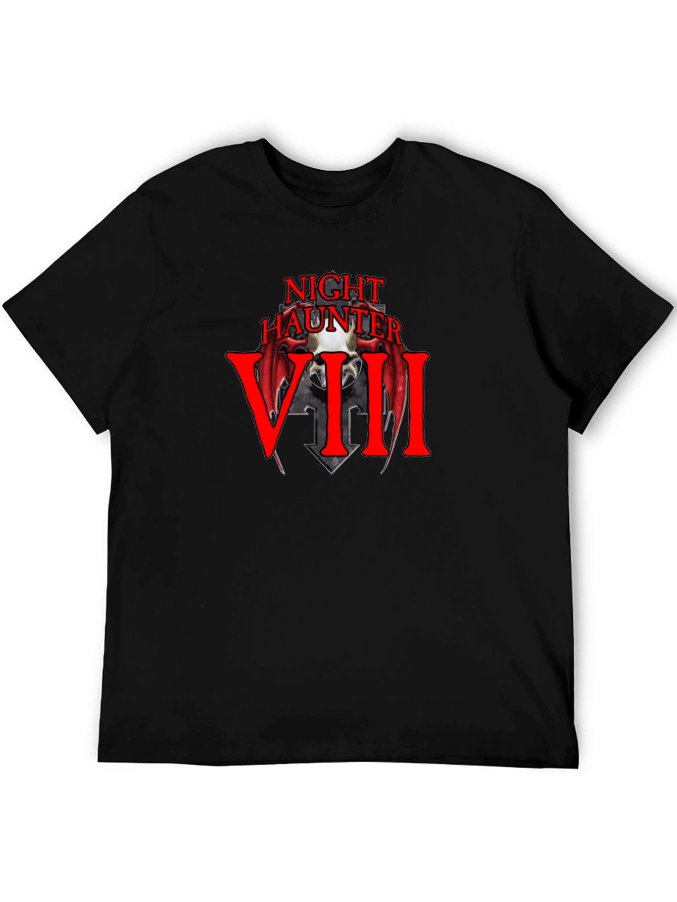 Night Haunter VIII Black Graphic T-Shirt