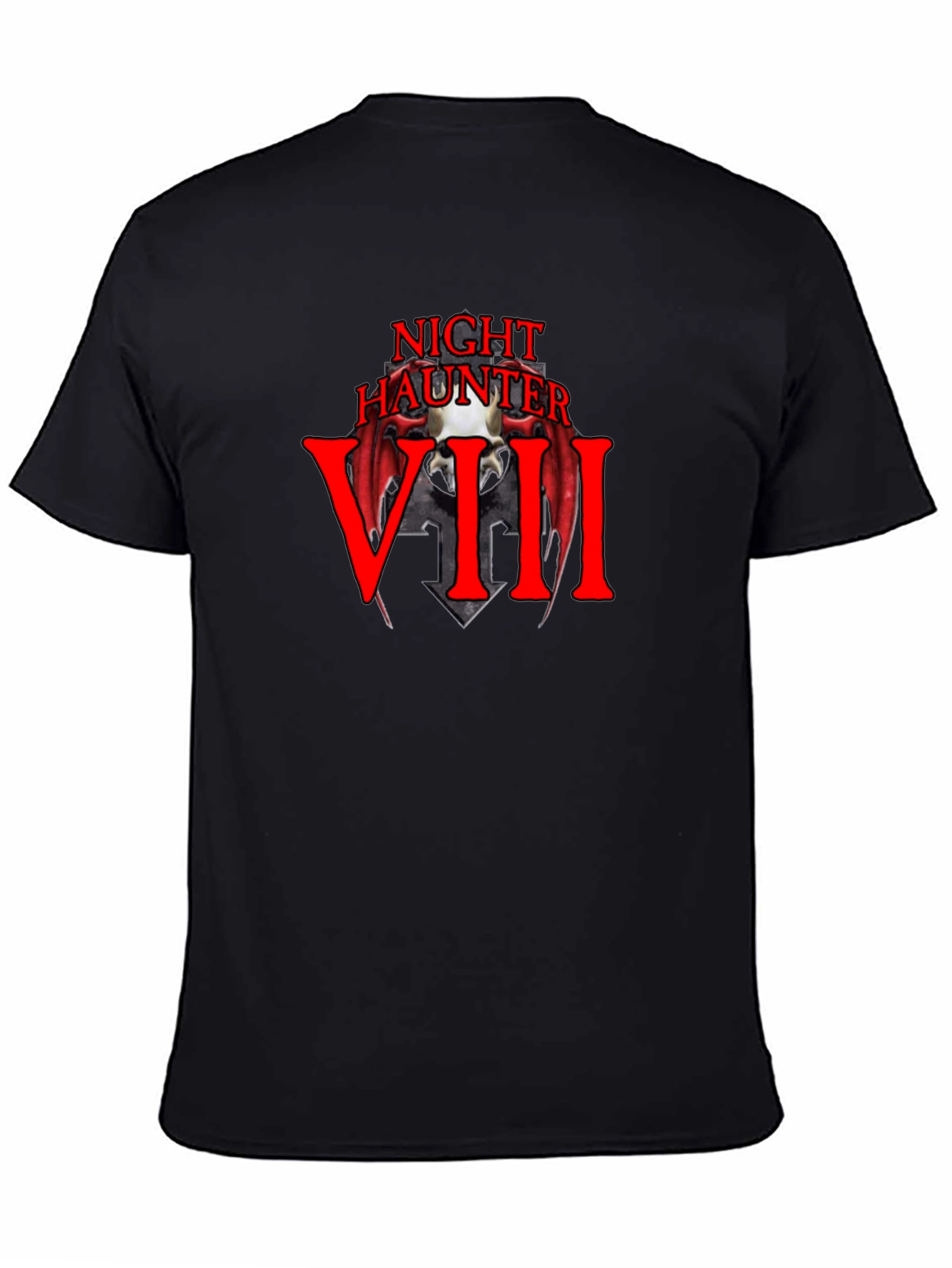 Night Haunter VIII Black Graphic T-Shirt