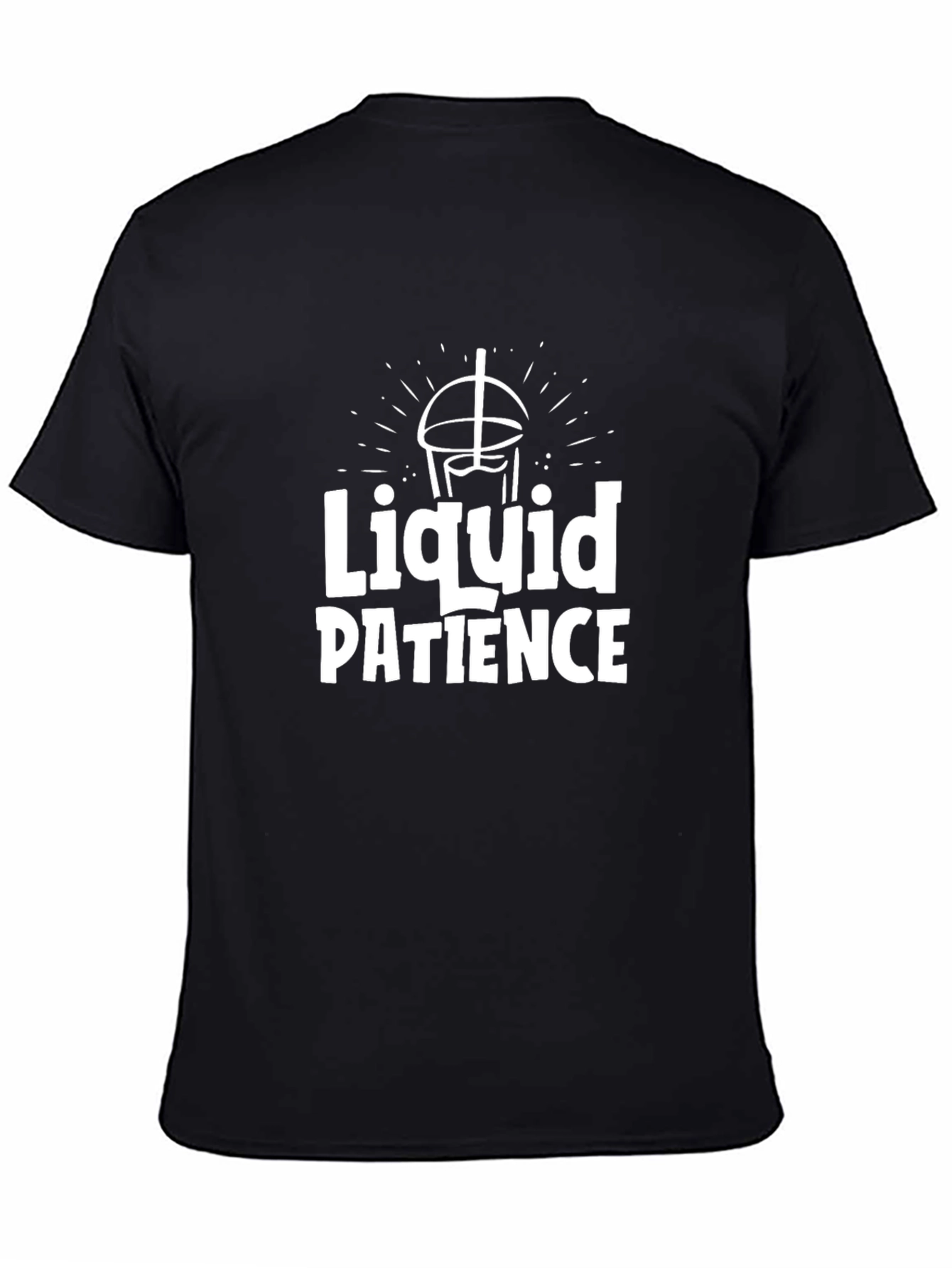 Liquid Patience Black Graphic Tee