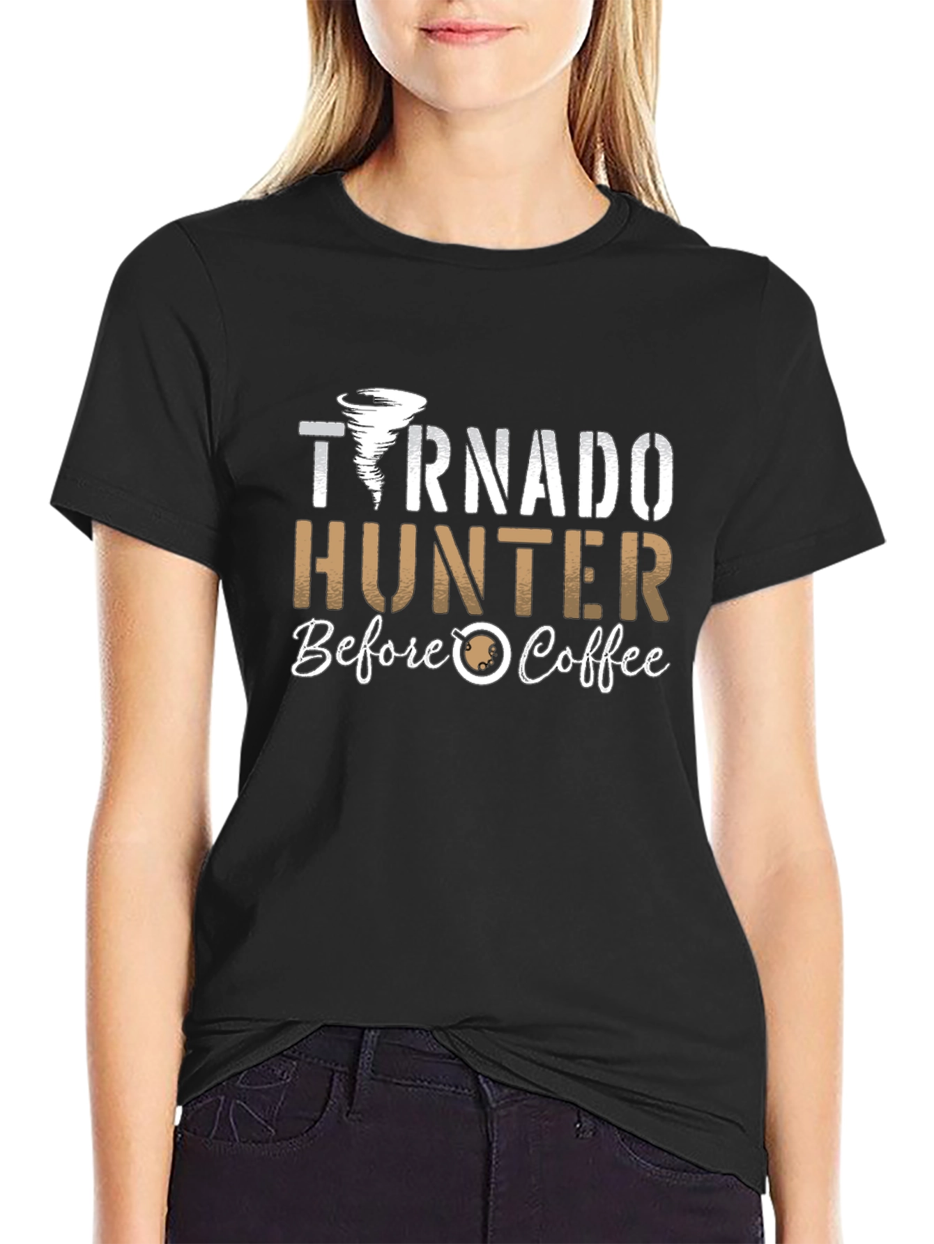 Tornado Hunter Before Coffee Graphic T-Shirt