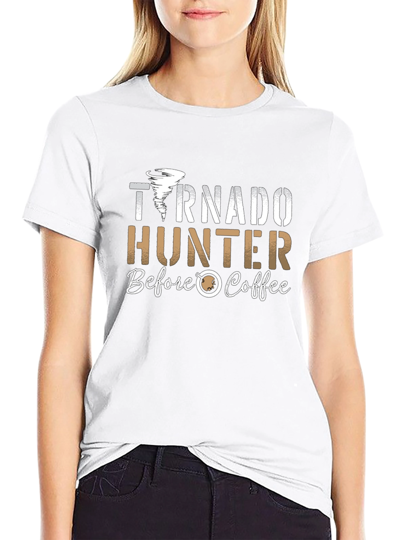 Tornado Hunter Before Coffee Graphic T-Shirt