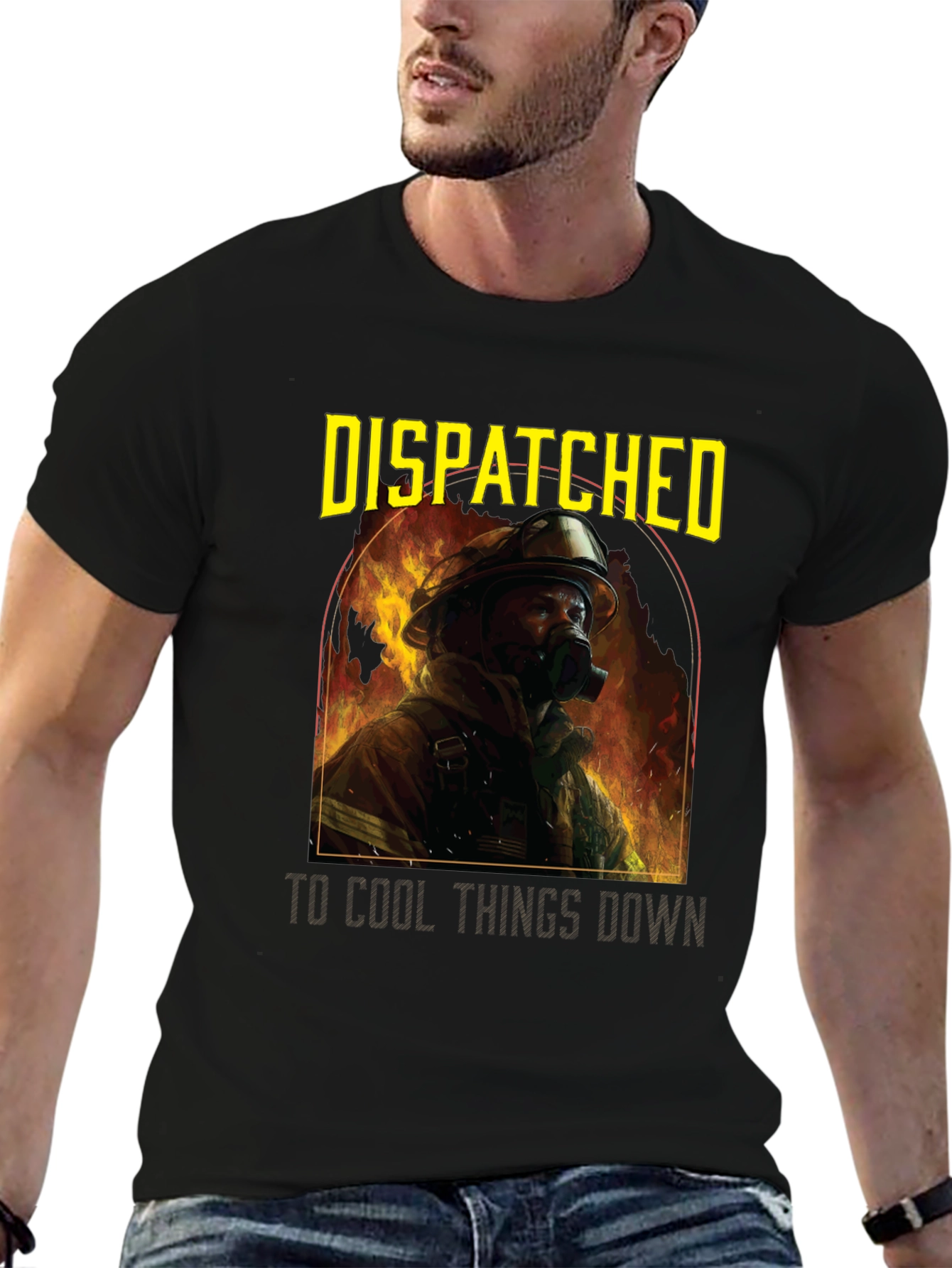 Firefighter T-Shirt - Dispatched to Cool Things Down