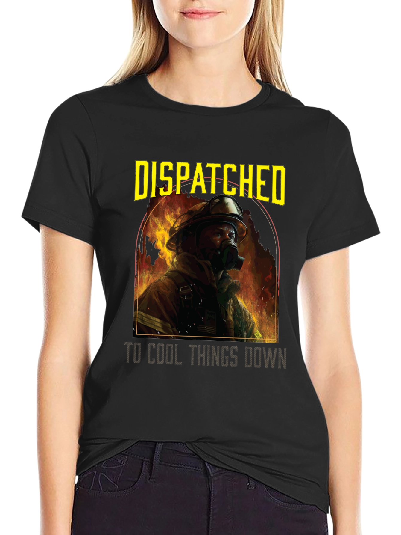 Firefighter T-Shirt - Dispatched to Cool Things Down