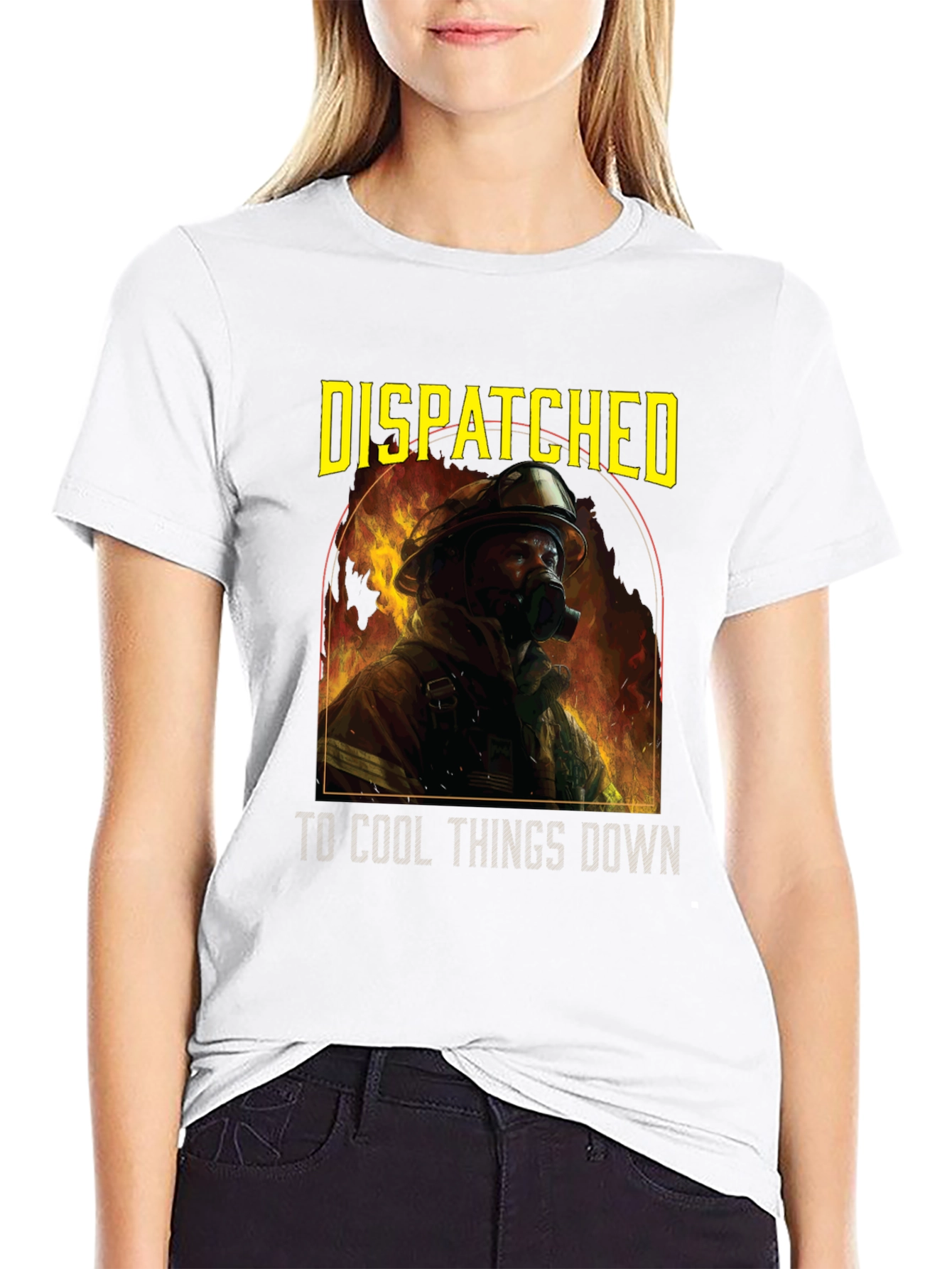 Firefighter T-Shirt - Dispatched to Cool Things Down